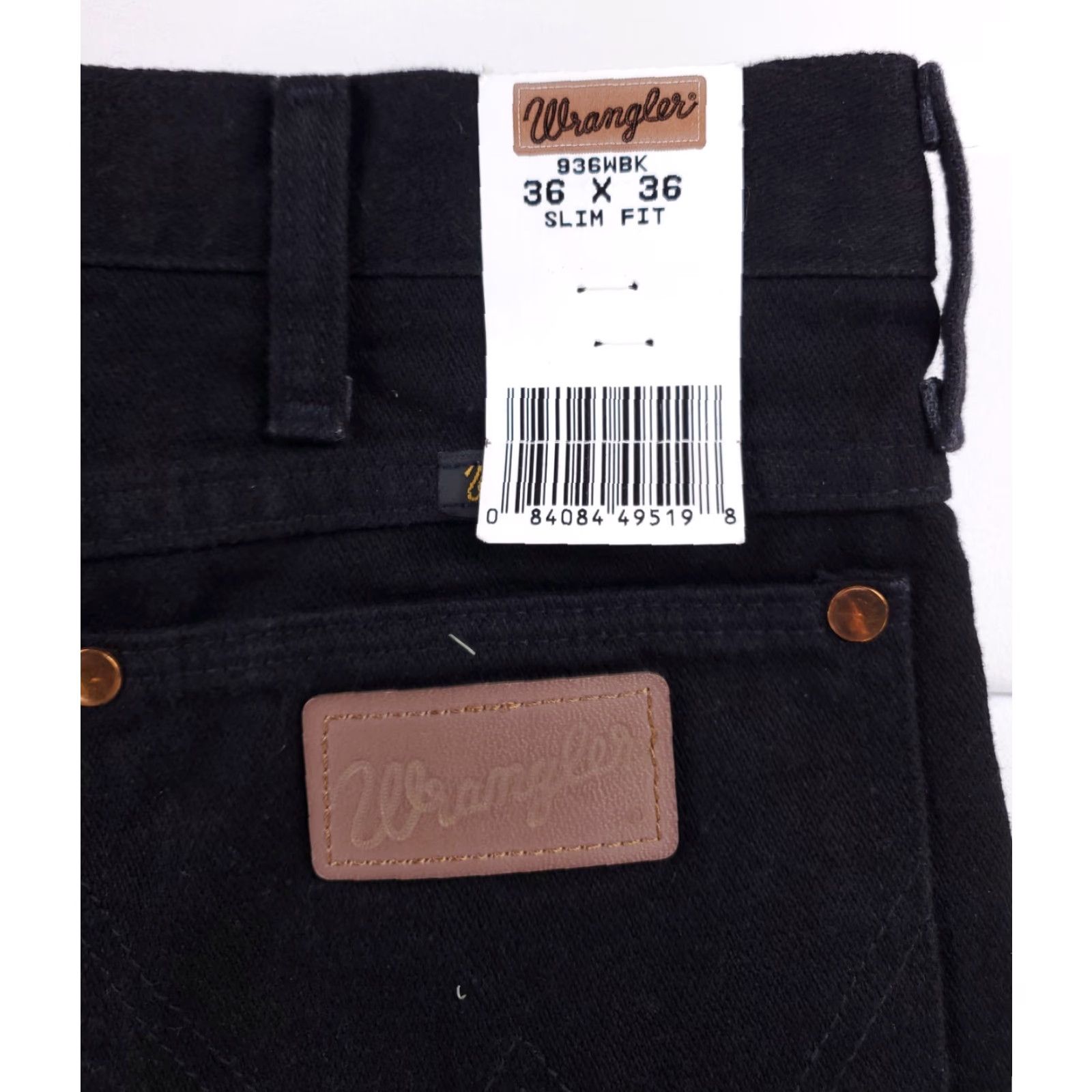 Wrangler VINTAGE Wrangler Jeans Slim Fit Black Western Wear Cowboy Mens 36 x 36 NWT 90s Jeans Mens Black Slim Fit Western Cowboy NWT Size US 36 / EU 52 - 8 Thumbnail