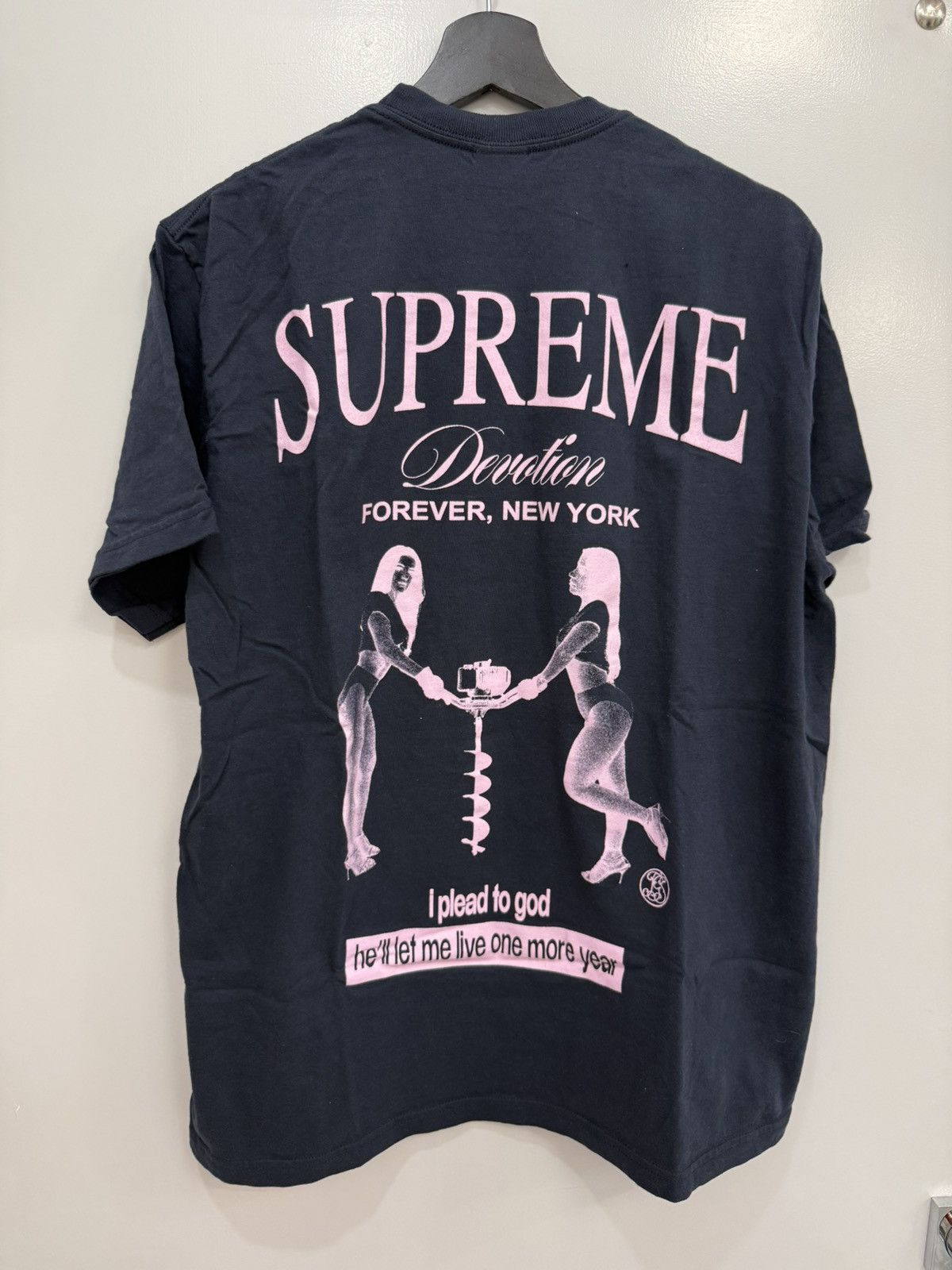 Supreme Supreme Navy Fantasy Shirt Size US M / EU 48-50 / 2 - 4 Thumbnail