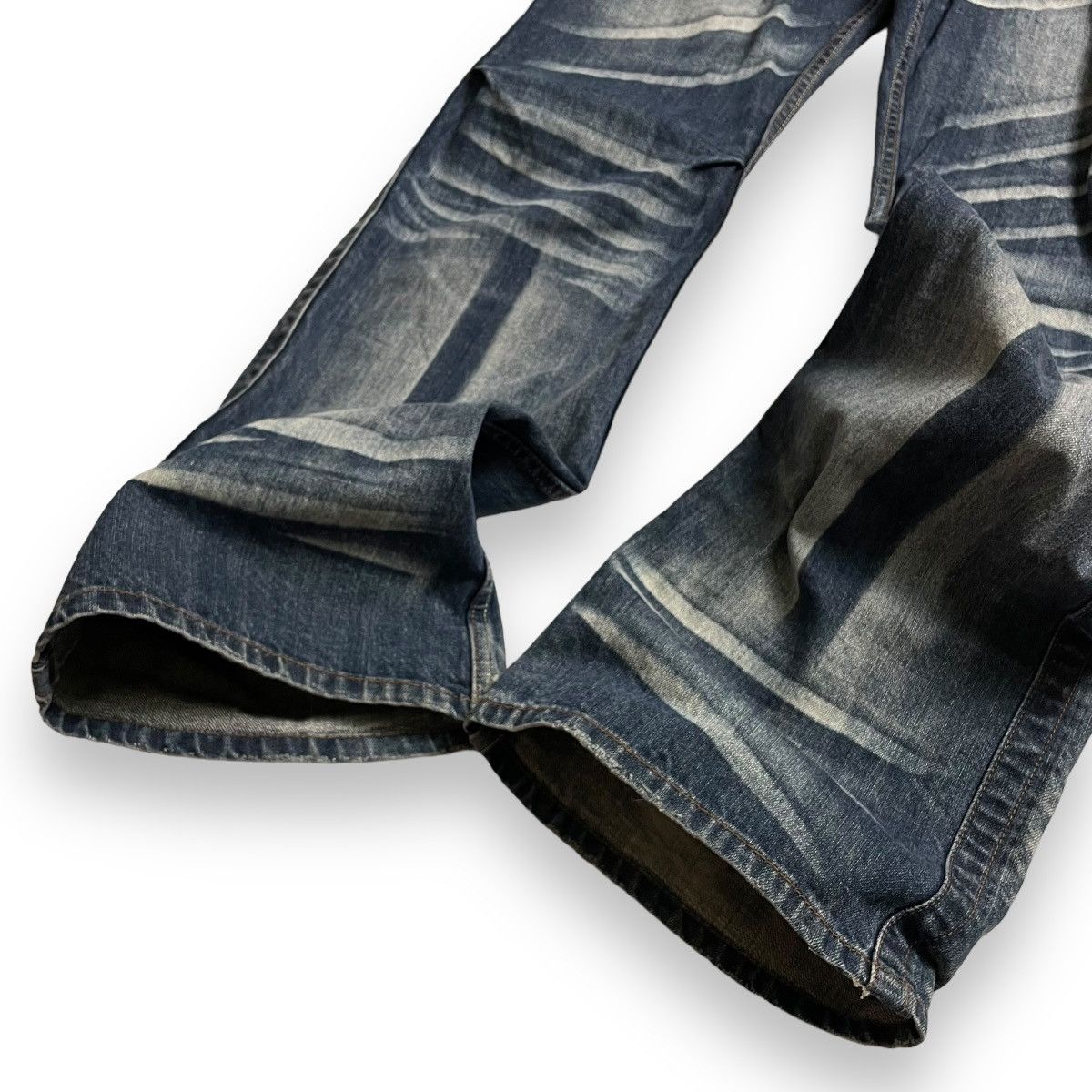 If Six Was Nine 🇯🇵 ROOT THREE WASHED DENIM FLARE DENIM PANTS Size US 33 - 15 Thumbnail