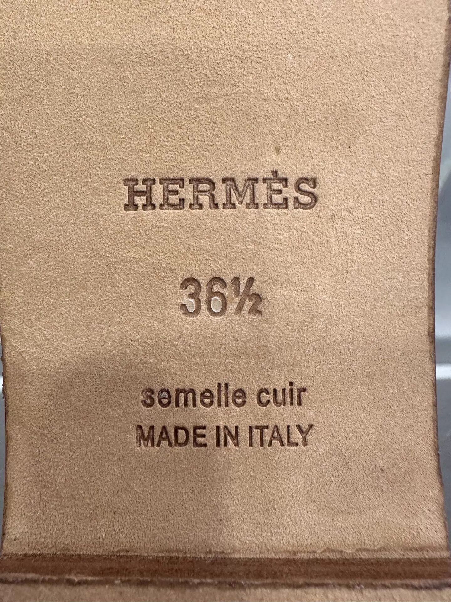 Hermes Hermes Oran Blue Graffiti H Logo 36.5W New Size US 6 / IT 36 - 8 Thumbnail