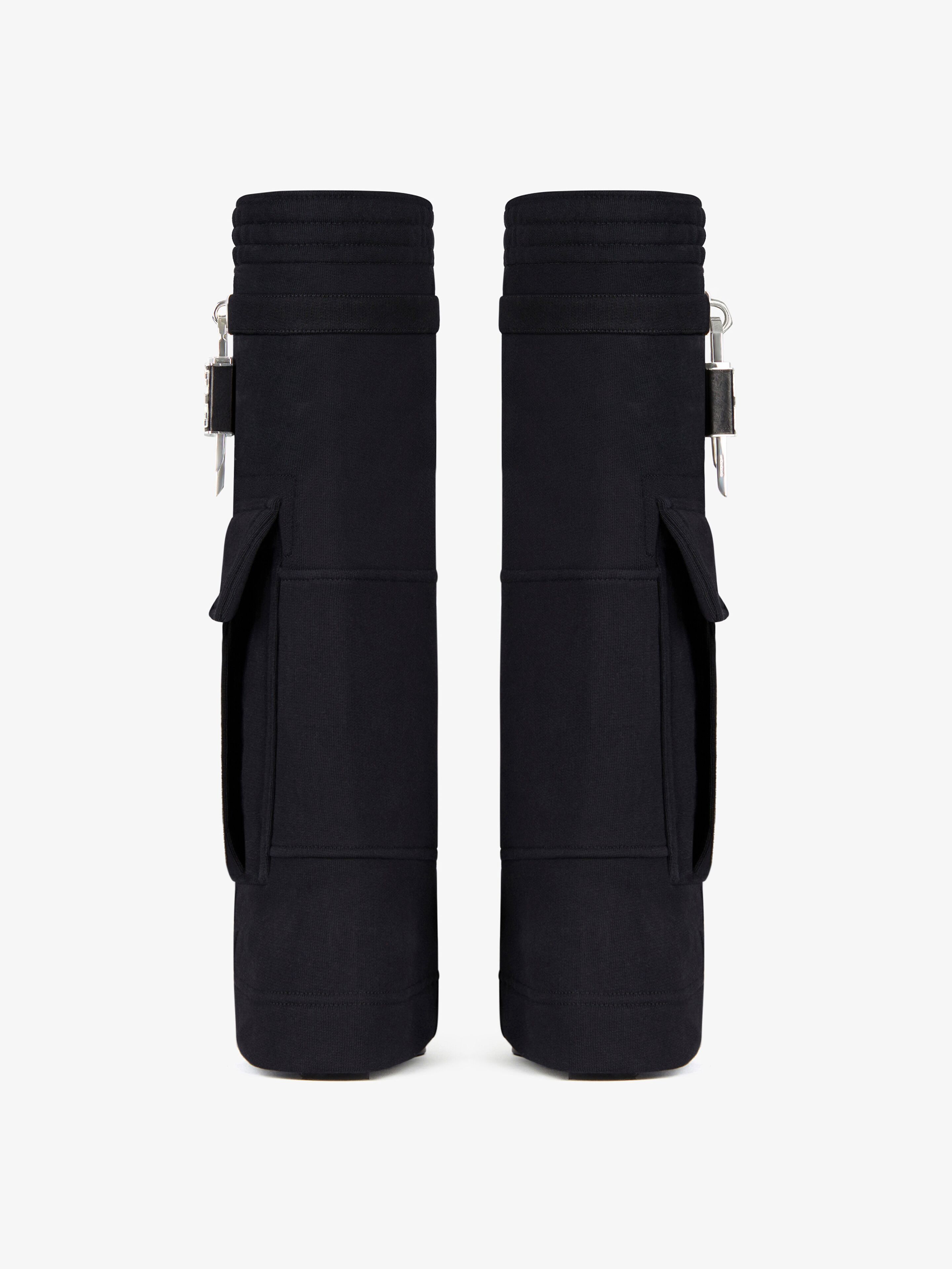Givenchy o1srvl11e0525 Shark Lock Cowboy High Boots 60mm in Black Size US 9 / IT 39 - 6 Thumbnail