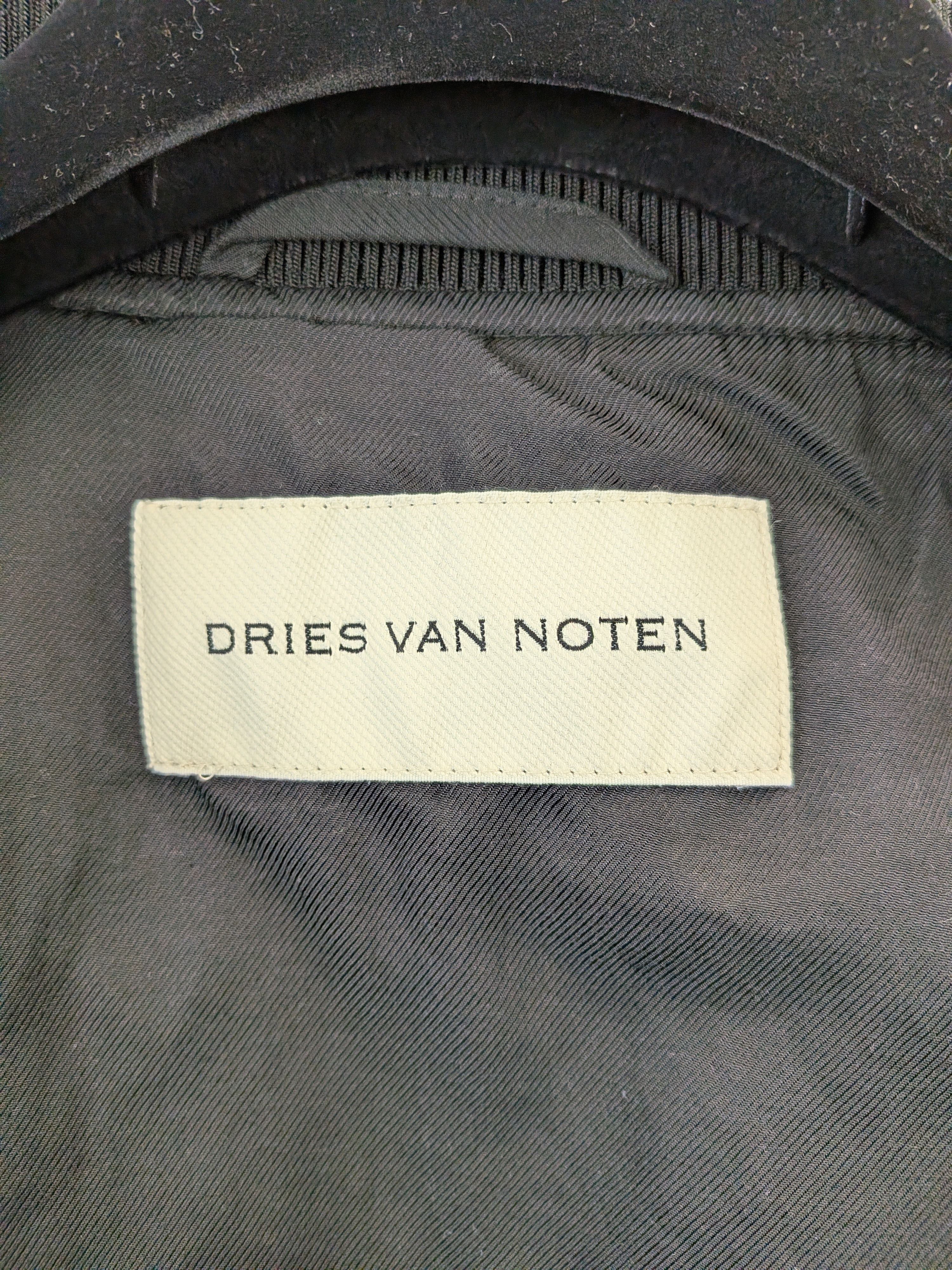 Dries Van Noten Dries Van Noten Volker Bomber Jacket Black Cream Large Size US L / EU 52-54 / 3 - 5 Thumbnail