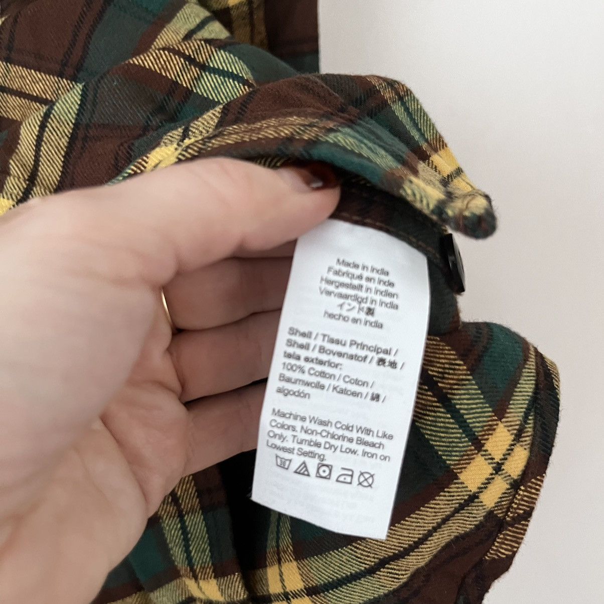 J.Crew J. Crew Midweight Flannel Workshirt Brown Yellow Plaid XL Size US XL / EU 56 / 4 - 3 Thumbnail
