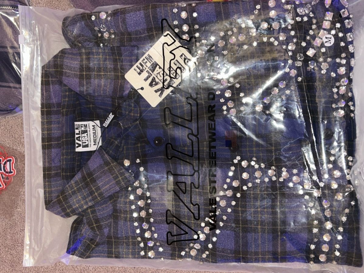 Vale Vale blue flannel , with rhinestone Size US M / EU 48-50 / 2 - 2 Thumbnail