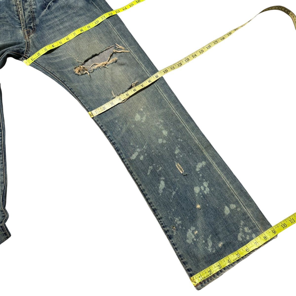 Christian Audigier Vintage Christian Audigier Denim Thrashed Jeans Size US 32 / EU 48 - 20 Thumbnail