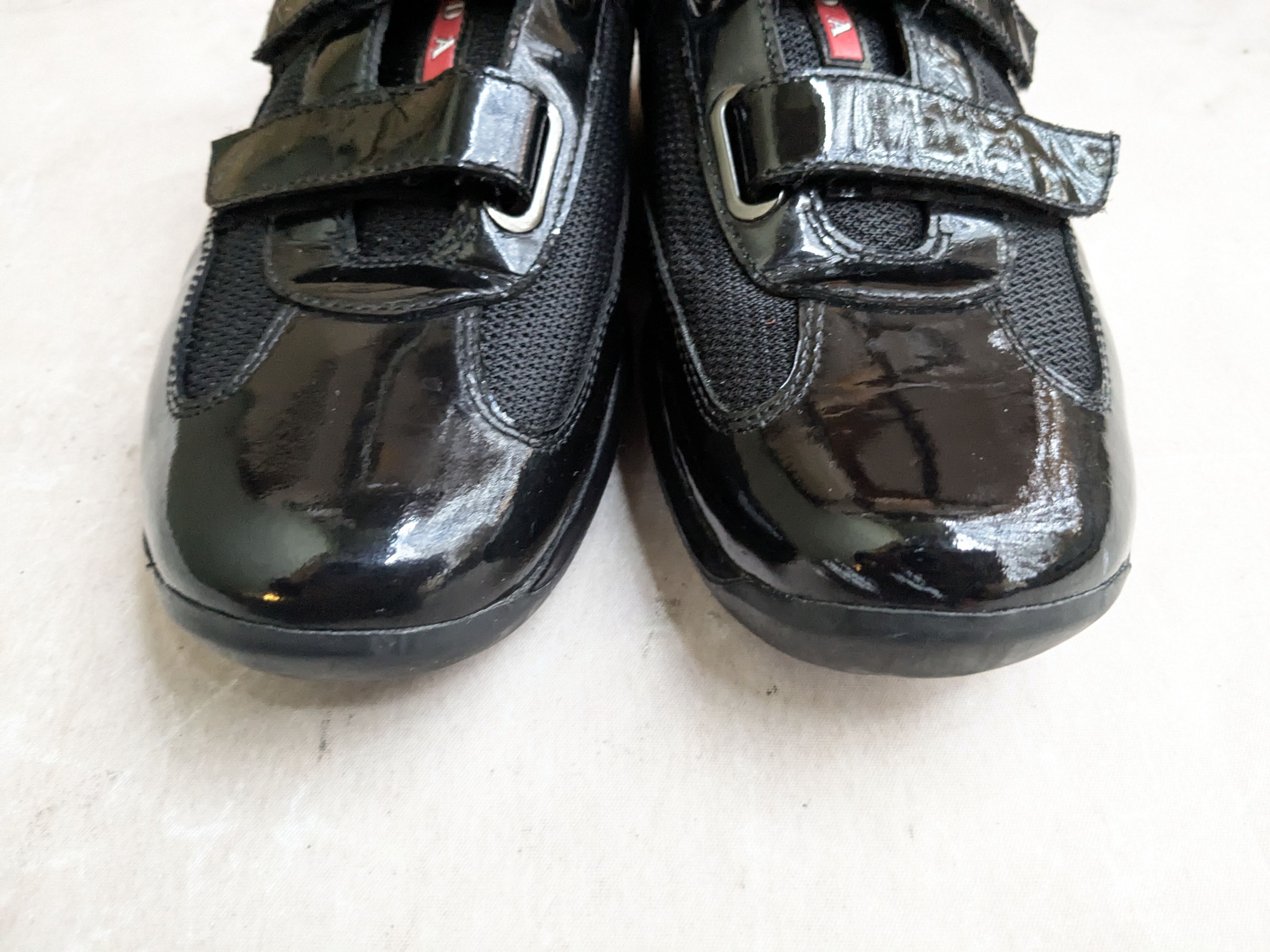 Prada Prada America's Cup Black Red 7.5 Leather Low Tops Size US 7.5 / EU 40-41 - 2 Thumbnail