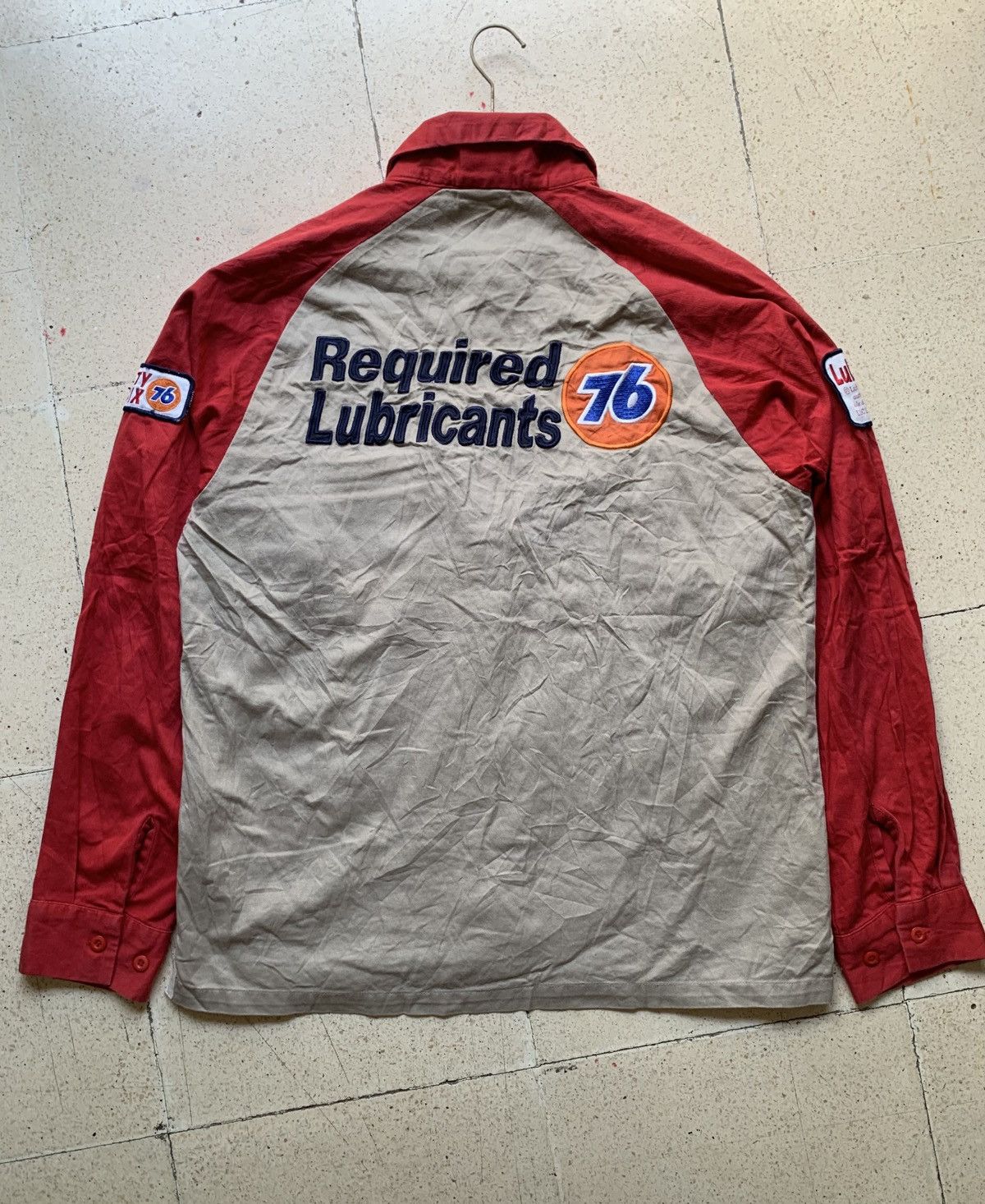 Indian Motorcycle Vintage 76 lubricants motor oil zipper work shirt Size US M / EU 48-50 / 2 - 4 Thumbnail