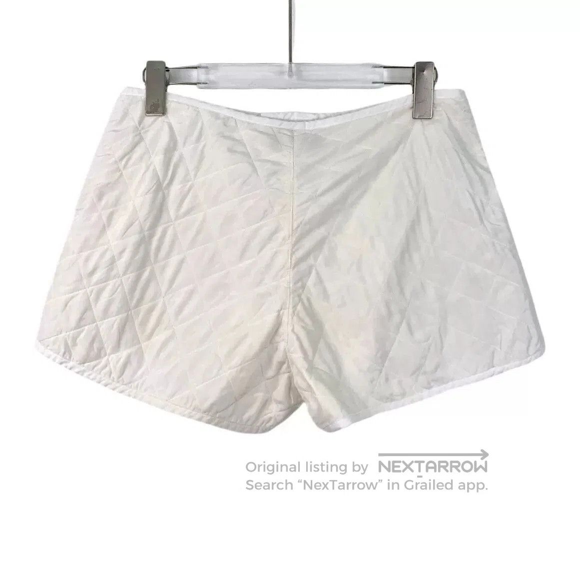 Dior Dior White Diamond Pattern Silk Shorts. Size US 38 / EU 54 - 2 Thumbnail