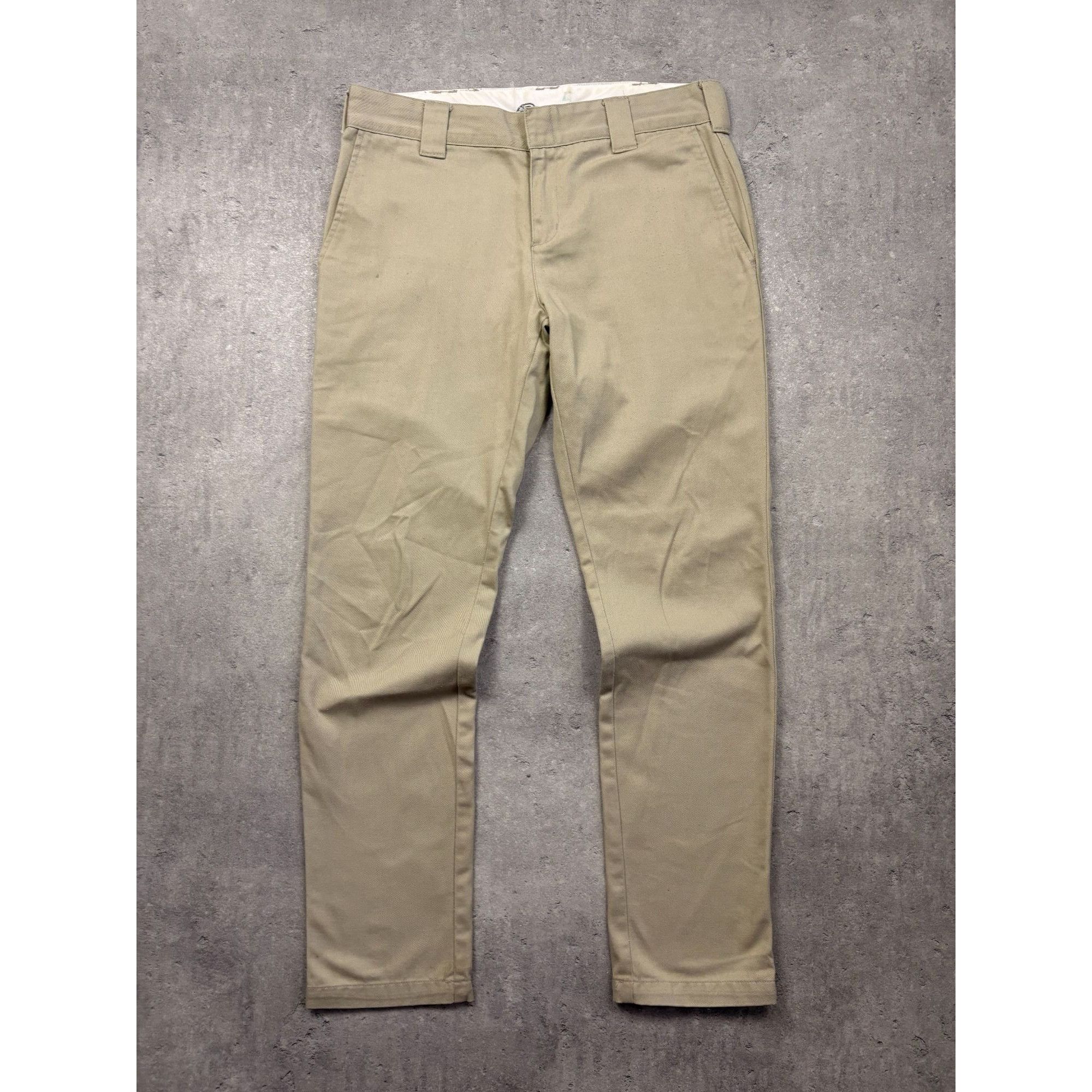 Dickies Dickies Slim Fit Chino Work Pants Khaki Beige Men’s W33 L32 Size US 32 / EU 48 - 4 Thumbnail
