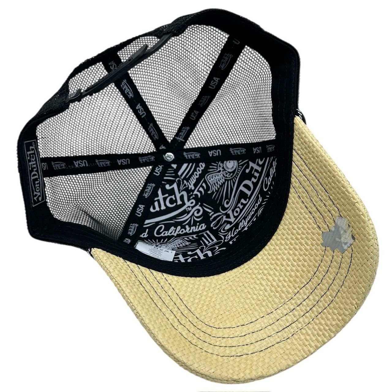 Von Dutch Von Dutch Trucker Hat Straw Snapback Cap Size ONE SIZE - 4 Thumbnail