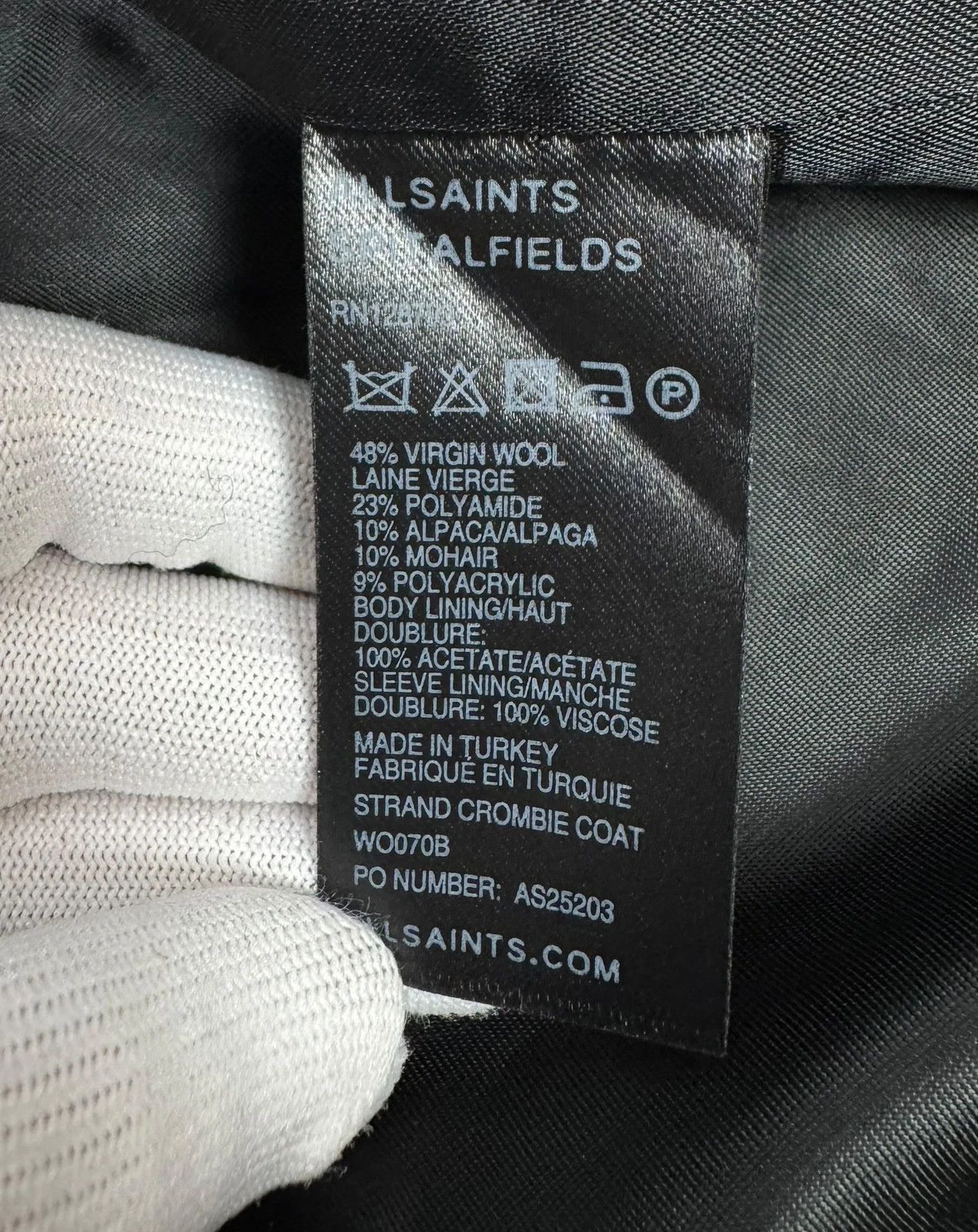 Allsaints Allsaints Wool Alpaca Mohair Coat size UK12 EU40 Size M / US 6-8 / IT 42-44 - 13 Thumbnail