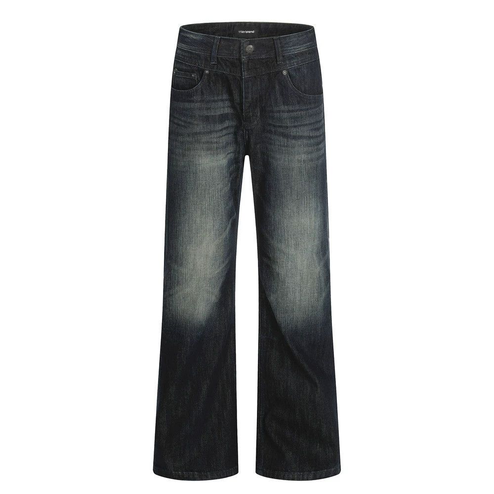 Jean American retro distressed washed loose punk men's jeans Size US 32 / EU 48 - 1 Thumbnail