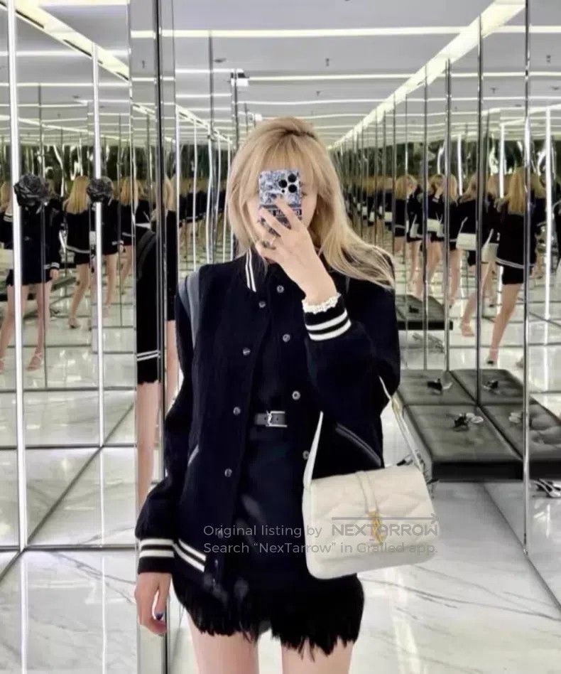 Saint Laurent Paris Saint Laurent Paris Black Patchwork Baseball Jacket i Size US S / EU 44-46 / 1 - 8 Thumbnail
