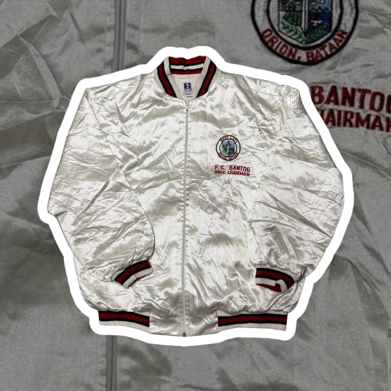NASCAR F.C. Bantog Satin Jacket - Vintage Sportswear Size US L / EU 52-54 / 3 - 1 Thumbnail
