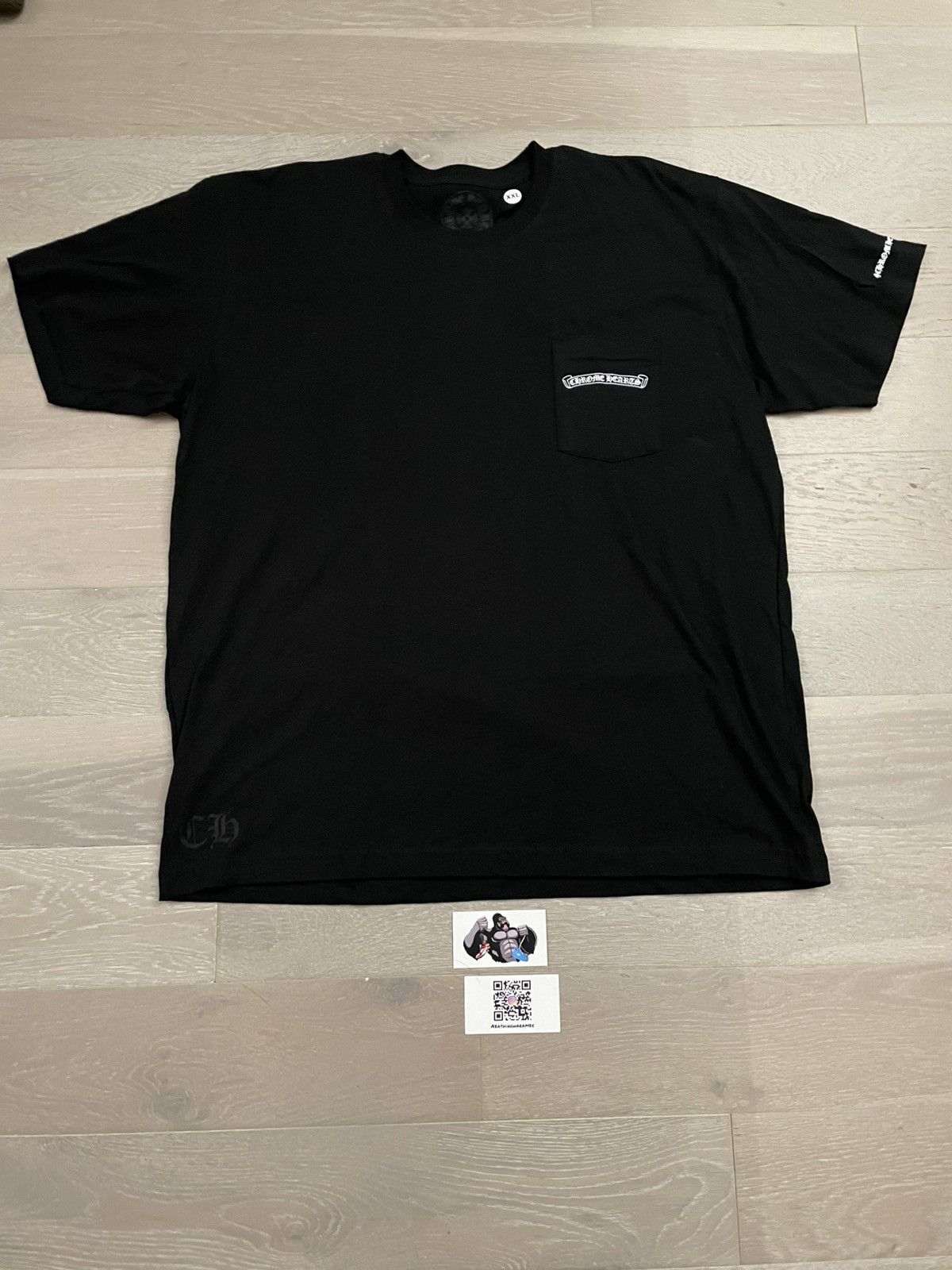 Chrome Hearts Chrome Hearts Scroll Logo Tee Size US XXL / EU 58 / 5 - 2 Thumbnail