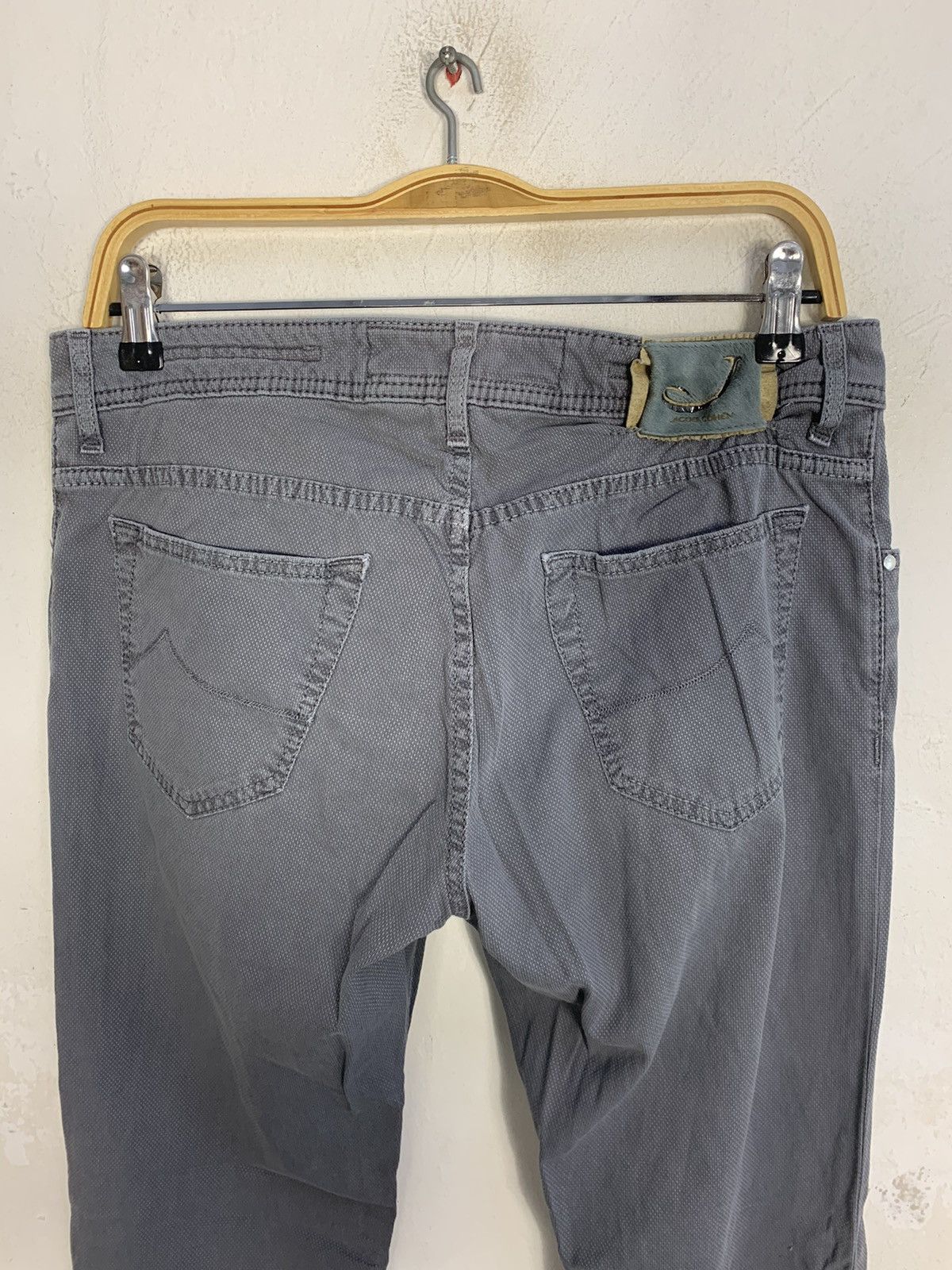Jacob Cohen Jacob Cohen Italy Handmade Luxury Grey Jeans Straight Cut Size US 30 / EU 46 - 7 Thumbnail