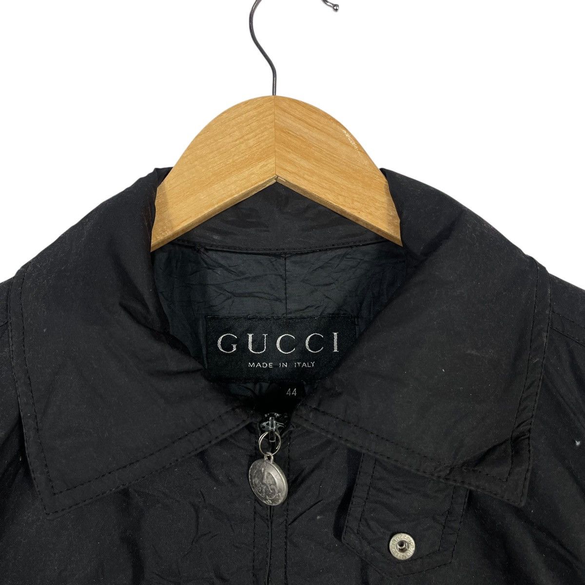 Gucci Gucci Black Field Jacket Button Pocket Zip Coat Size US M / EU 48-50 / 2 - 3 Thumbnail