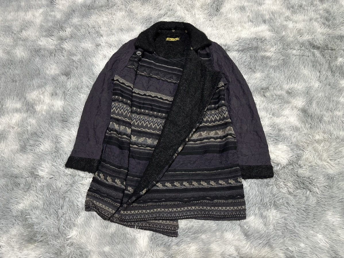 Japanese Brand 🔥Rare Archive M.&Kyoko Crafted Knit Asymmetric Cloaks Size US L / EU 52-54 / 3 - 1 Thumbnail