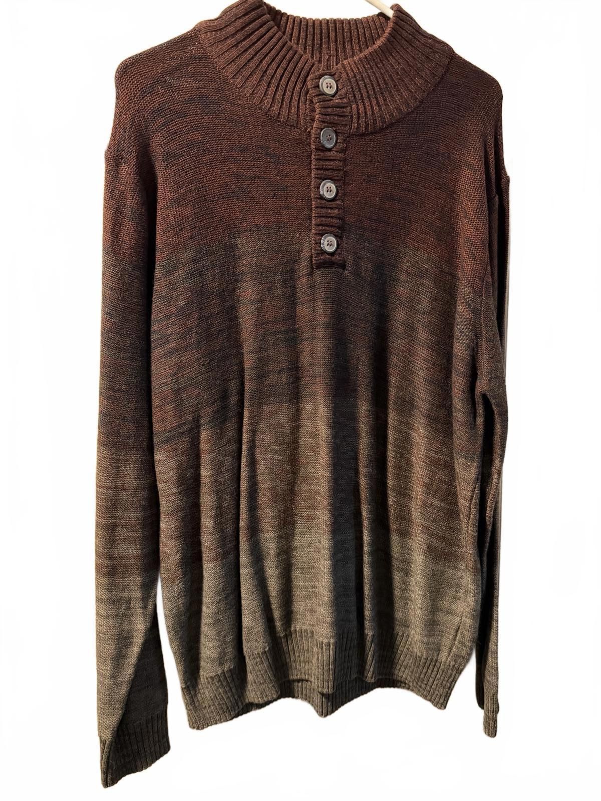 Haggar Haggar Men's Button-Up Gradient Color Sweater Large Size US L / EU 52-54 / 3 - 4 Thumbnail