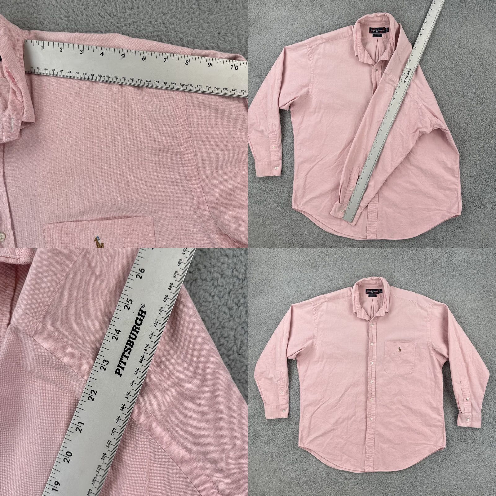 Polo Ralph Lauren Polo Ralph Lauren Shirt Button-Up Long Sleeve Pink L Men’s Casual Preppy Pocket Embroidered Knit Cotton Shirt Size US L / EU 52-54 / 3 - 9 Thumbnail