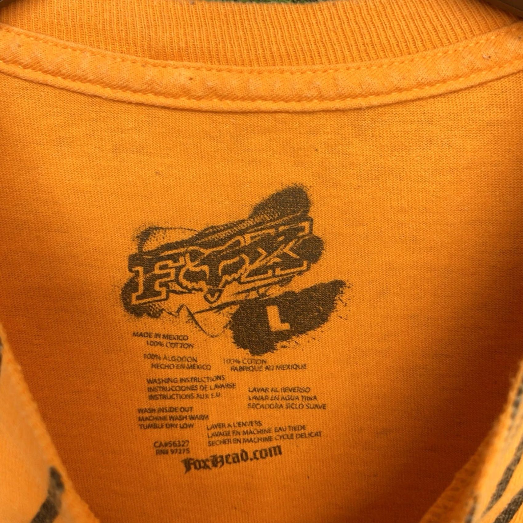 Fox Racing Fox Racing Shirt Mens Large Orange 90s Motocross MX Sports Short Sleeve Size US L / EU 52-54 / 3 - 7 Thumbnail