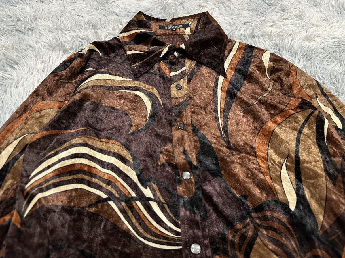 5351 POUR LES HOMMES 🔥Y2K Archived 5351 Pour Les Hommes Velvet Shirt Size US M / EU 48-50 / 2 - 4 Thumbnail