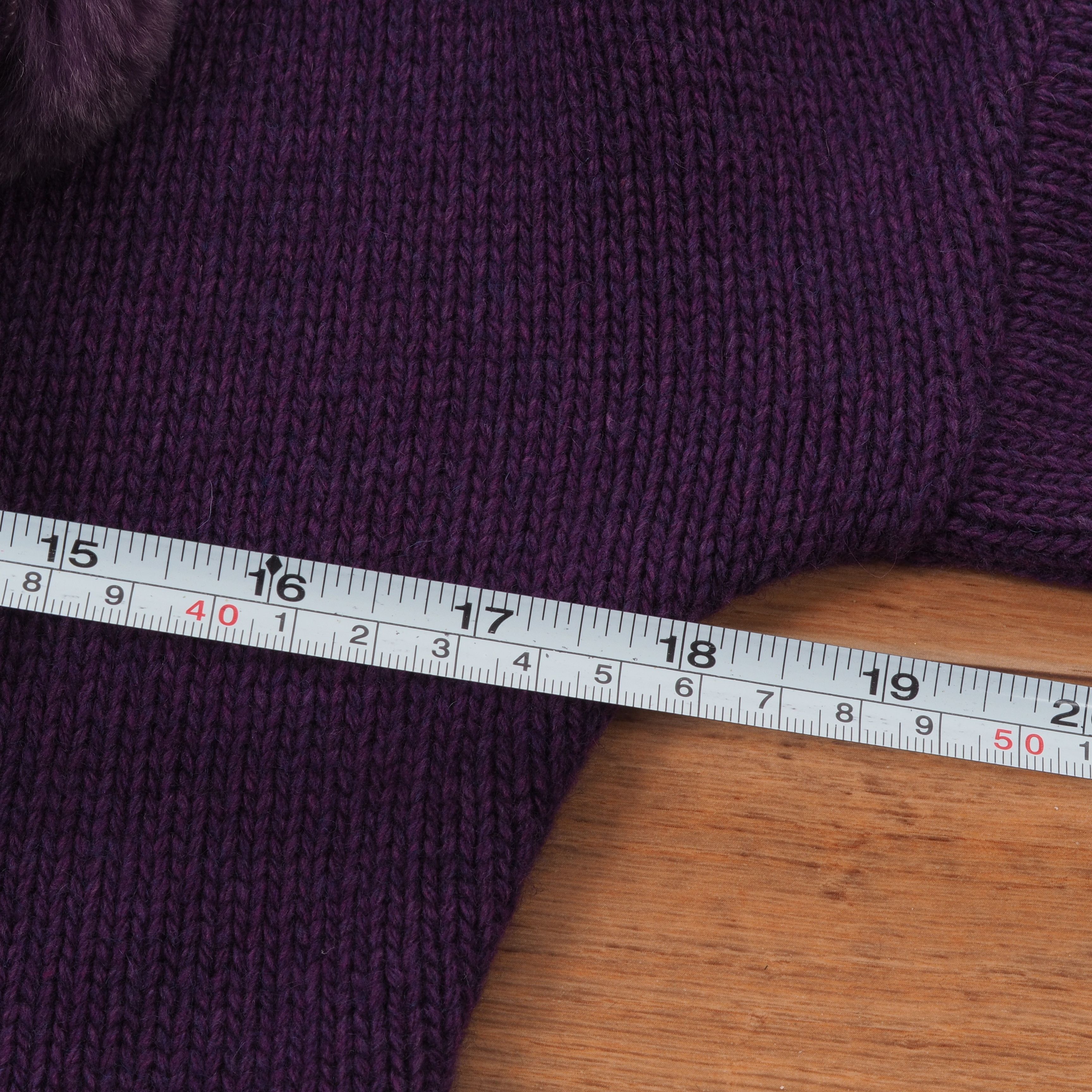 Roberto Cavalli Roberto Cavalli Vintage Purple Fur Knit Sweater Cardigan Size M / US 6-8 / IT 42-44 - 10 Thumbnail
