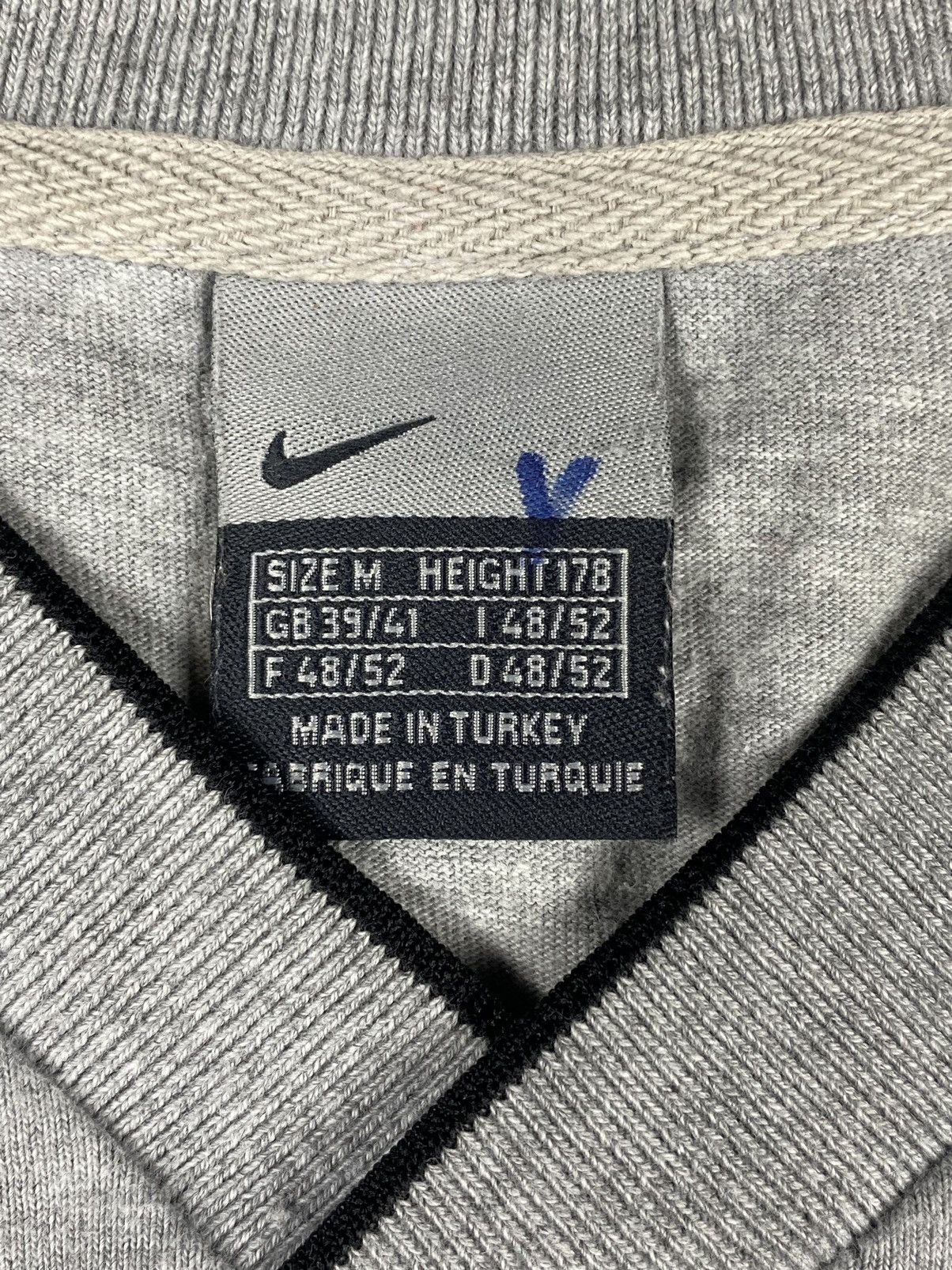 Nike × Vintage Vintage Nike Dril Y2K Center Logo Tee T Shirt Size US M / EU 48-50 / 2 - 7 Thumbnail