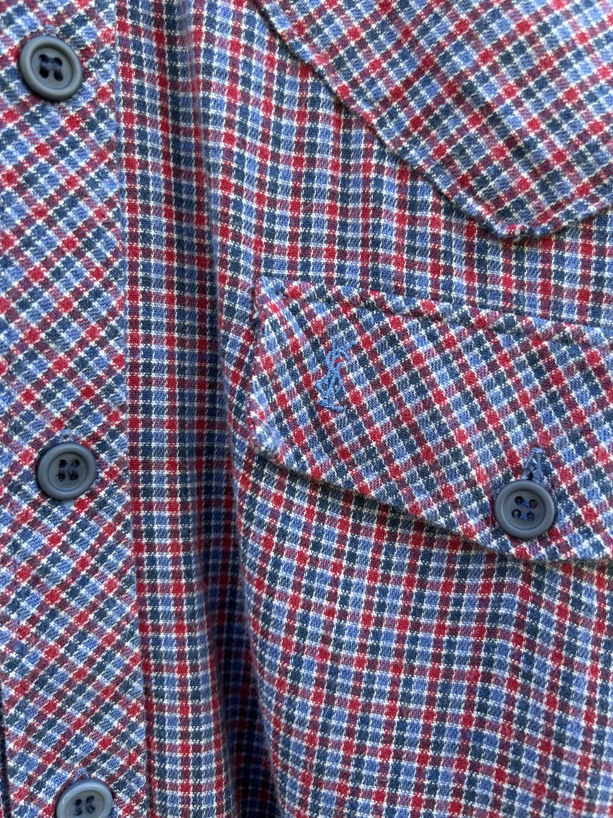 Yves Saint Laurent 80s Vintage Yves Saint Laurent Chemises Flannel Check Shirt Size US M / EU 48-50 / 2 - 3 Thumbnail