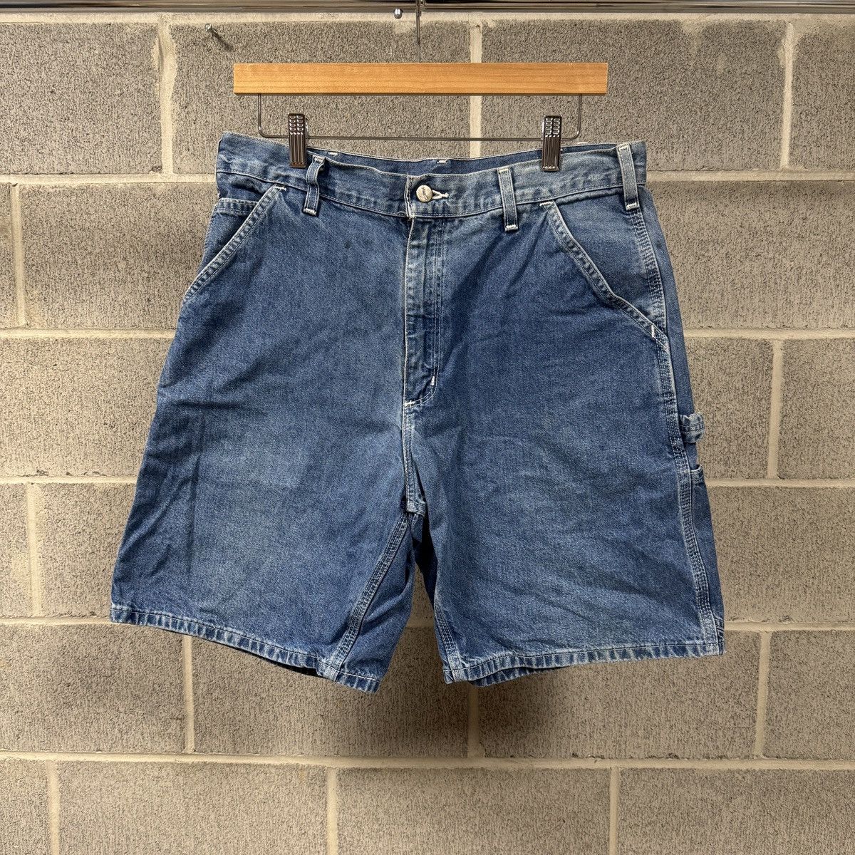 Carhartt Vintage Carhartt Denim Shorts ERD Grunge Faded Thrashed Size US 34 / EU 50 - 2 Thumbnail