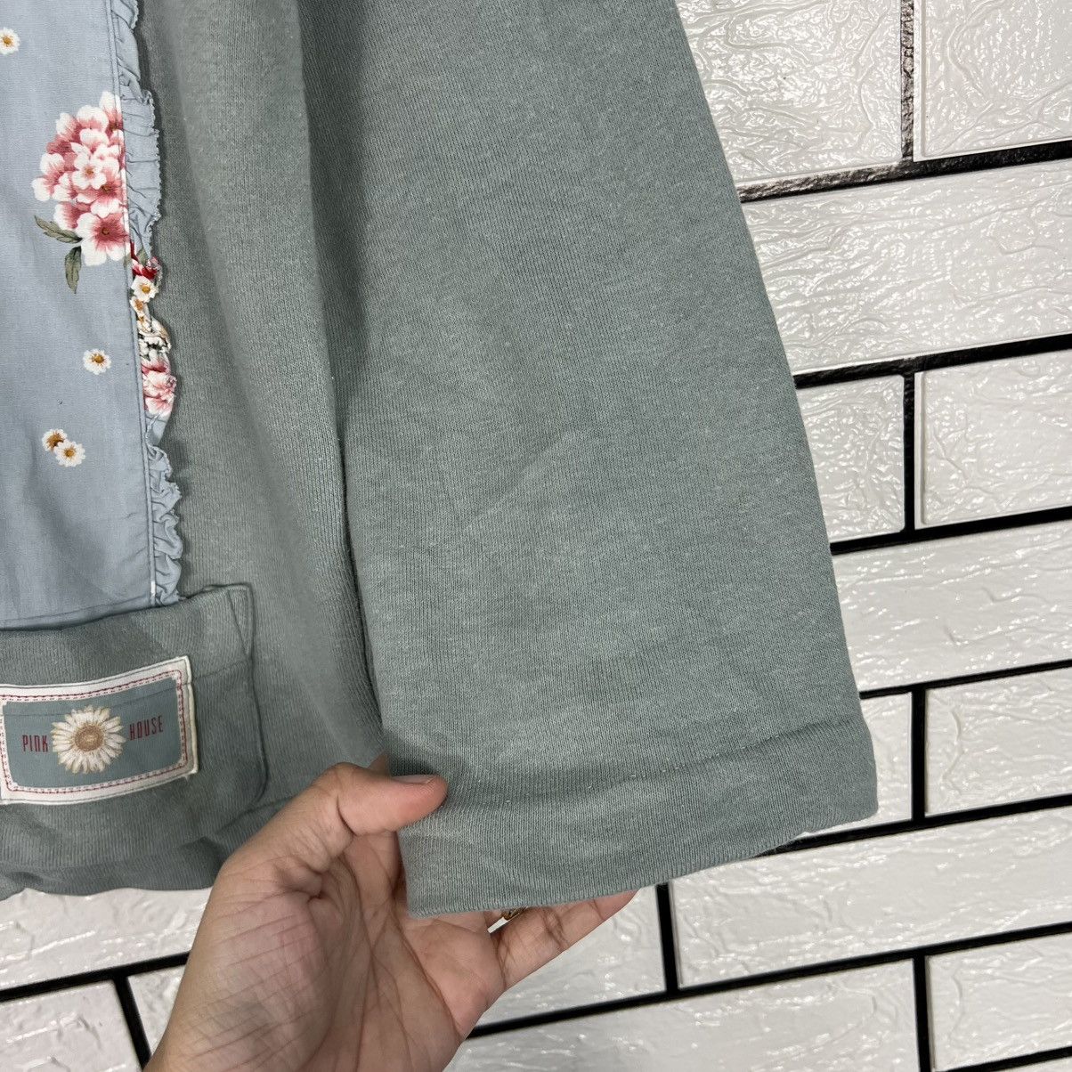 Pink House PINK HOUSE Big Logo Floral Snap Button Jacket #4090-C186 Size L / US 10 / IT 46 - 11 Thumbnail