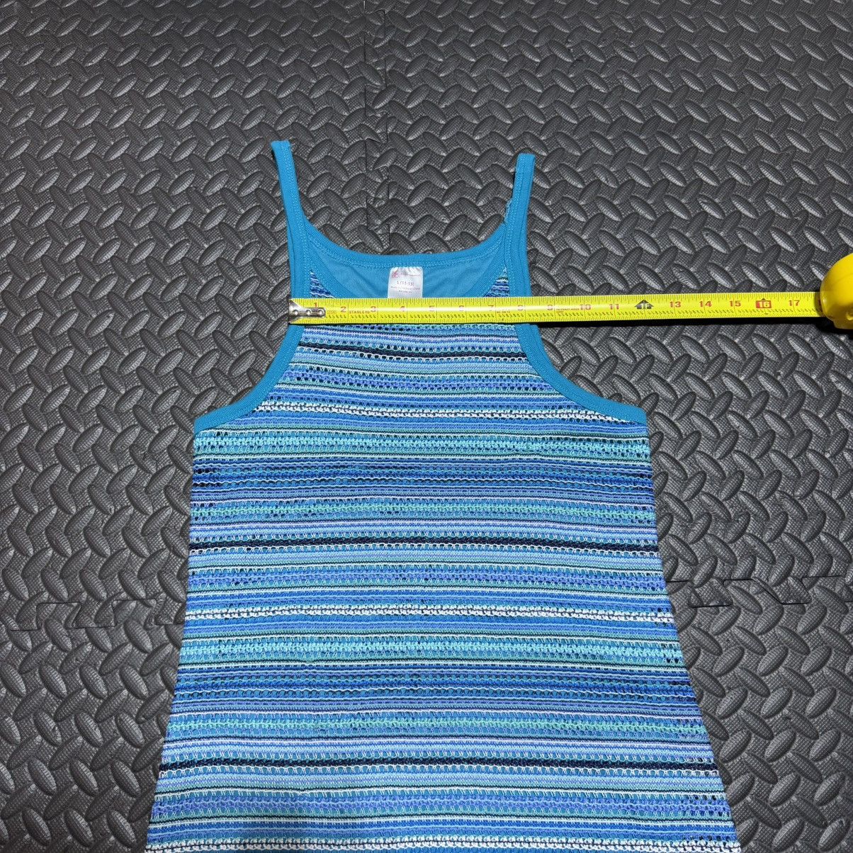 Other No Boundaries Midi Dress Striped Knit Tank Blue Womens Large Size L / US 10 / IT 46 - 4 Thumbnail