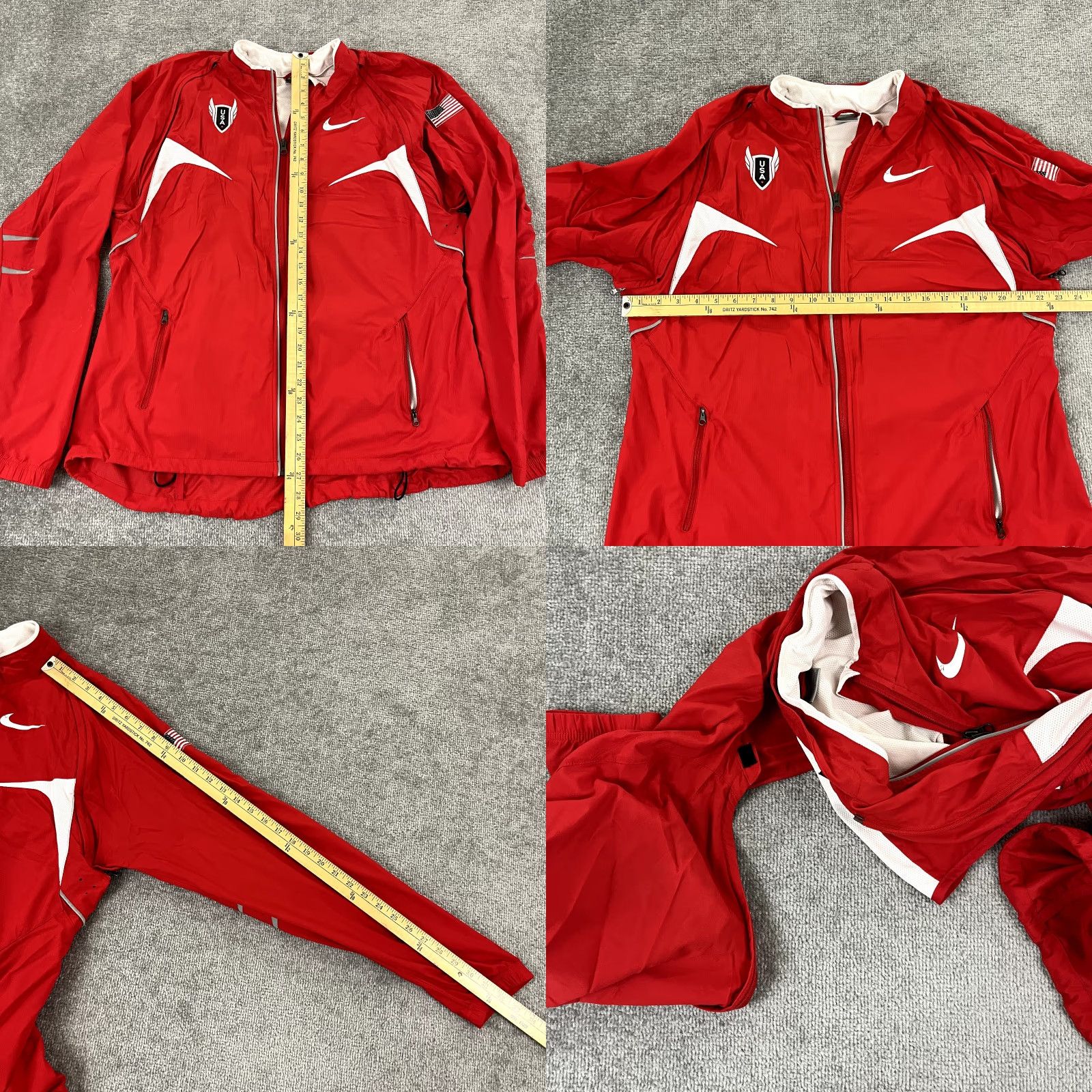 Nike Nike Jacket Womens 3XL Red Active USA Training Running Convertible Vest Jacket Shirt Mens XL Red USA Active Nike Size XL / US 12-14 / IT 48-50 - 8 Thumbnail