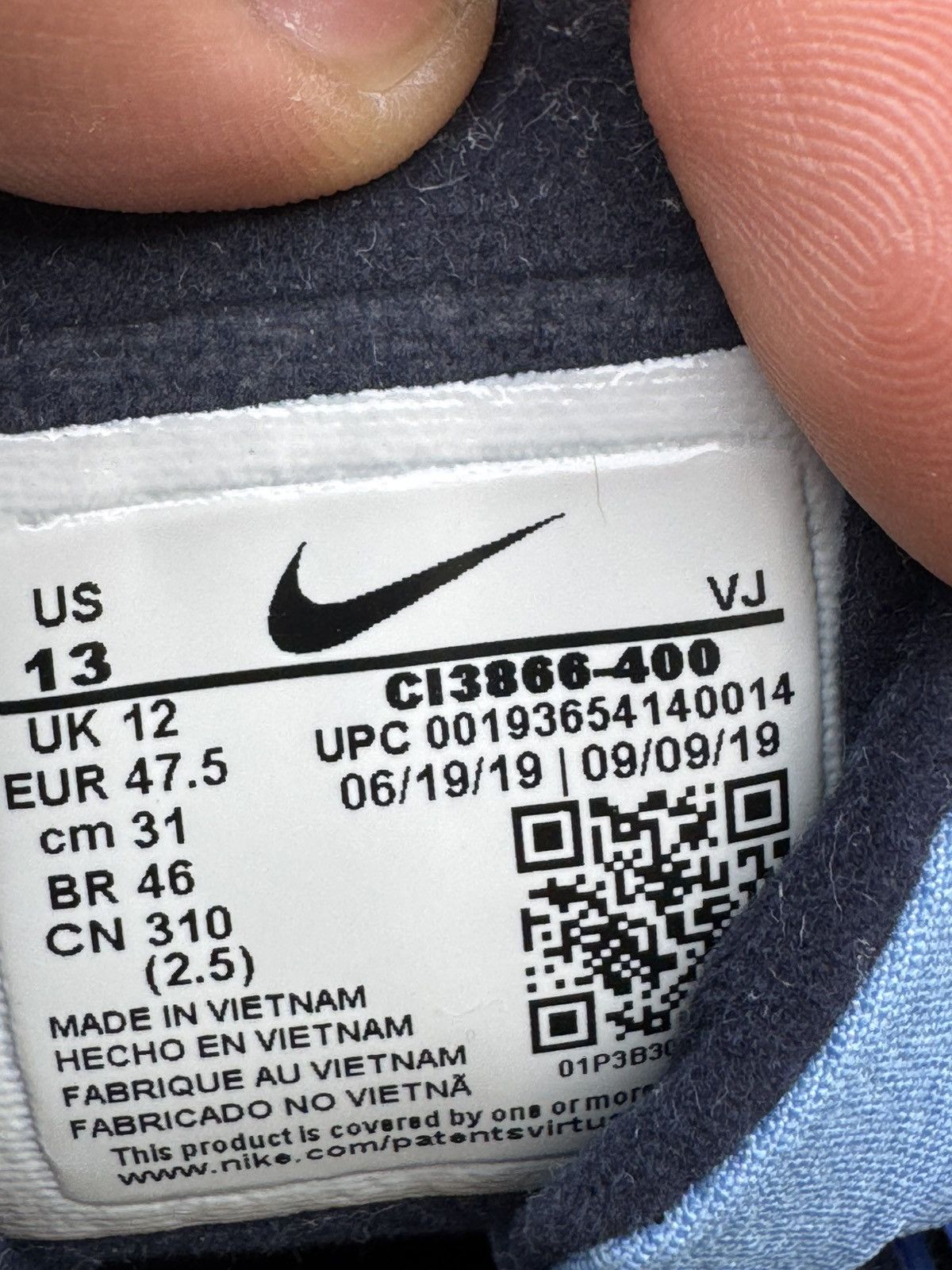 Nike Nike Air Max 270 React Pacific Blue Size US 11.5 / EU 44-45 - 6 Thumbnail
