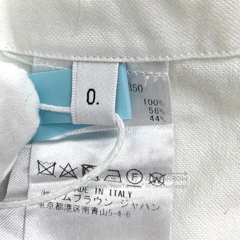 Thom Browne Thom Browne White classic four-bar cotton shirt with a tur Size US XS / EU 42 / 0 - 8 Thumbnail