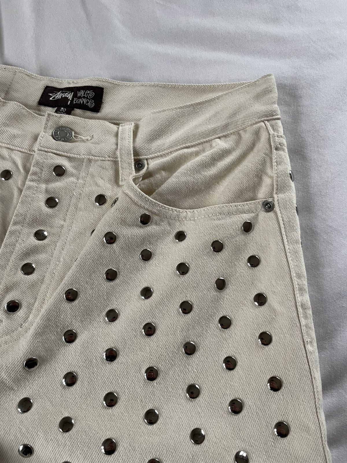 Stussy × Wales Bonner Stussy x Wales Bonner Studded Shorts - FW25 Size US 30 / EU 46 - 7 Thumbnail