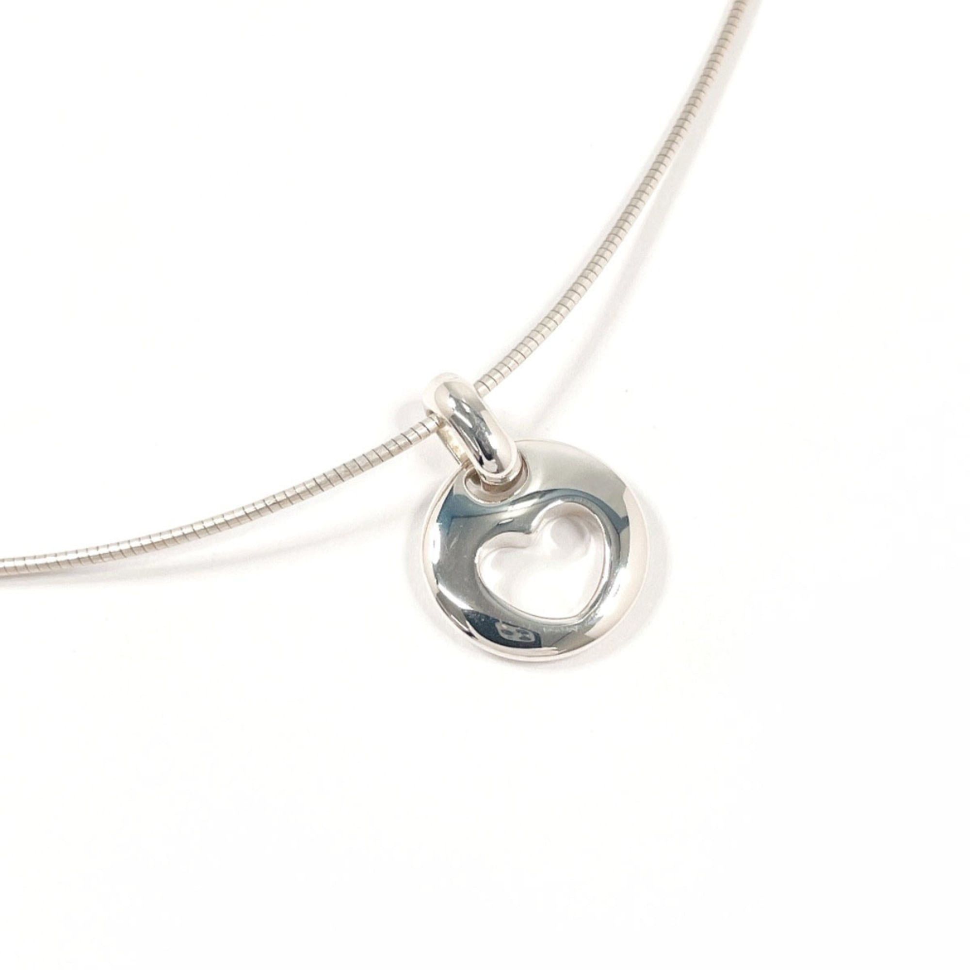 Tiffany & Co. TIFFANY&Co. Tiffany Pierced Heart Necklace, Sterling Silver 925, Silver, Women's Size ONE SIZE - 1 Thumbnail