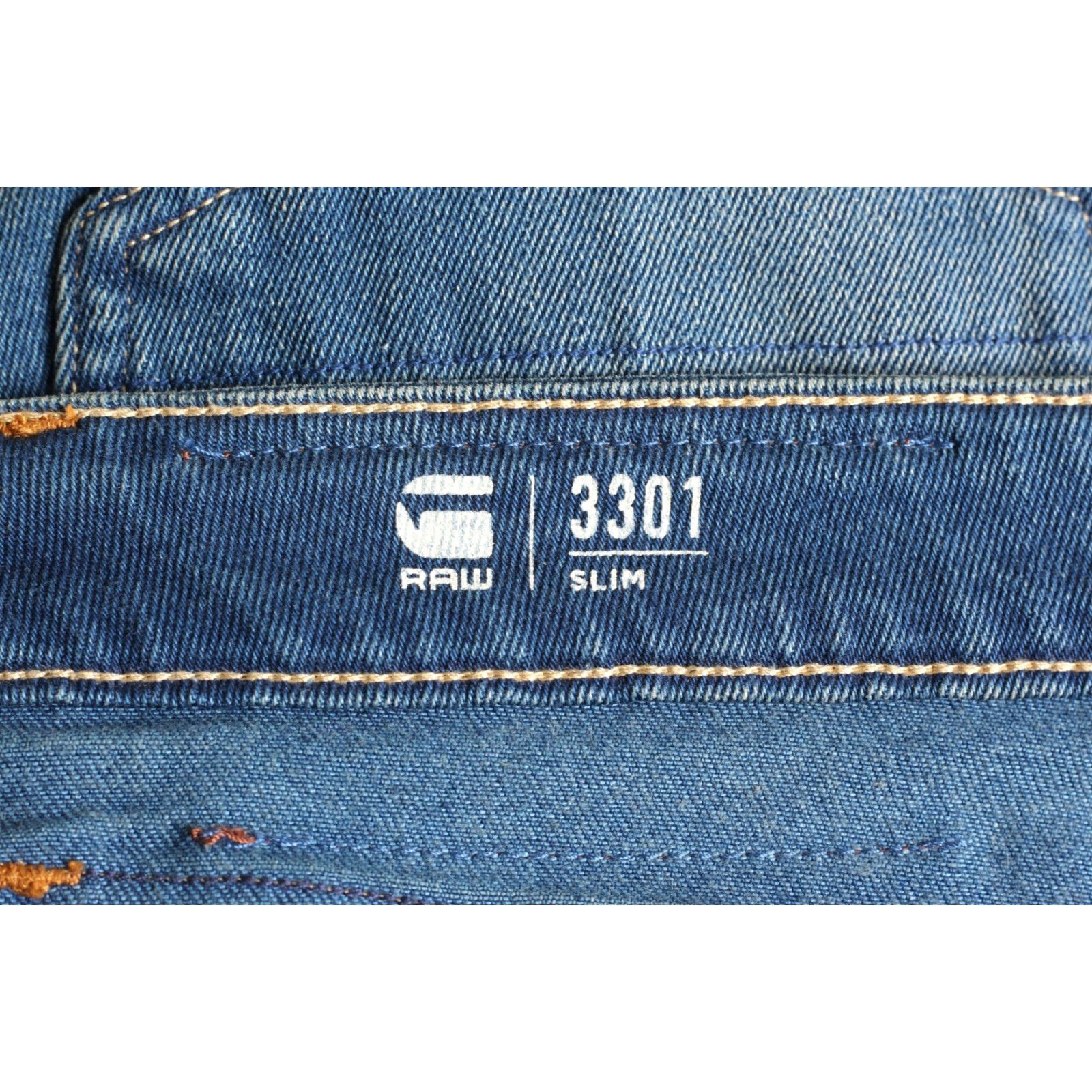 G-Star G-Star 3301 Slim Stretch Jeans Men W34 L32 DZ7288 Jeans Size US 34 / EU 50 - 5 Thumbnail