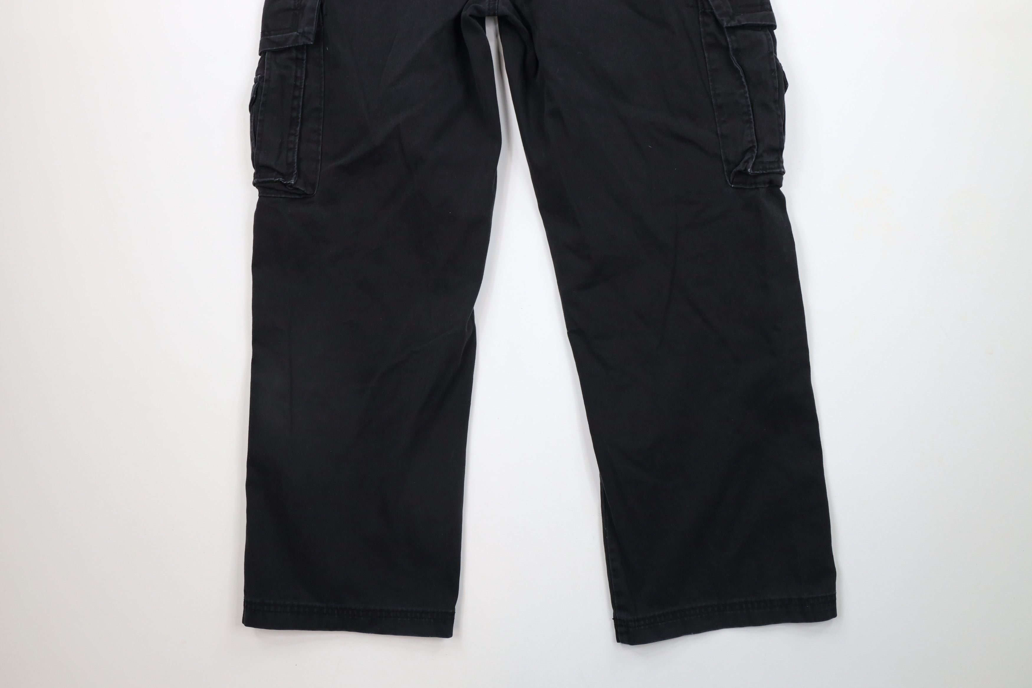 Vintage Vintage 90s Streetwear Baggy Fit Wide Leg Cargo Pants Black Size US 36 / EU 52 - 11 Thumbnail