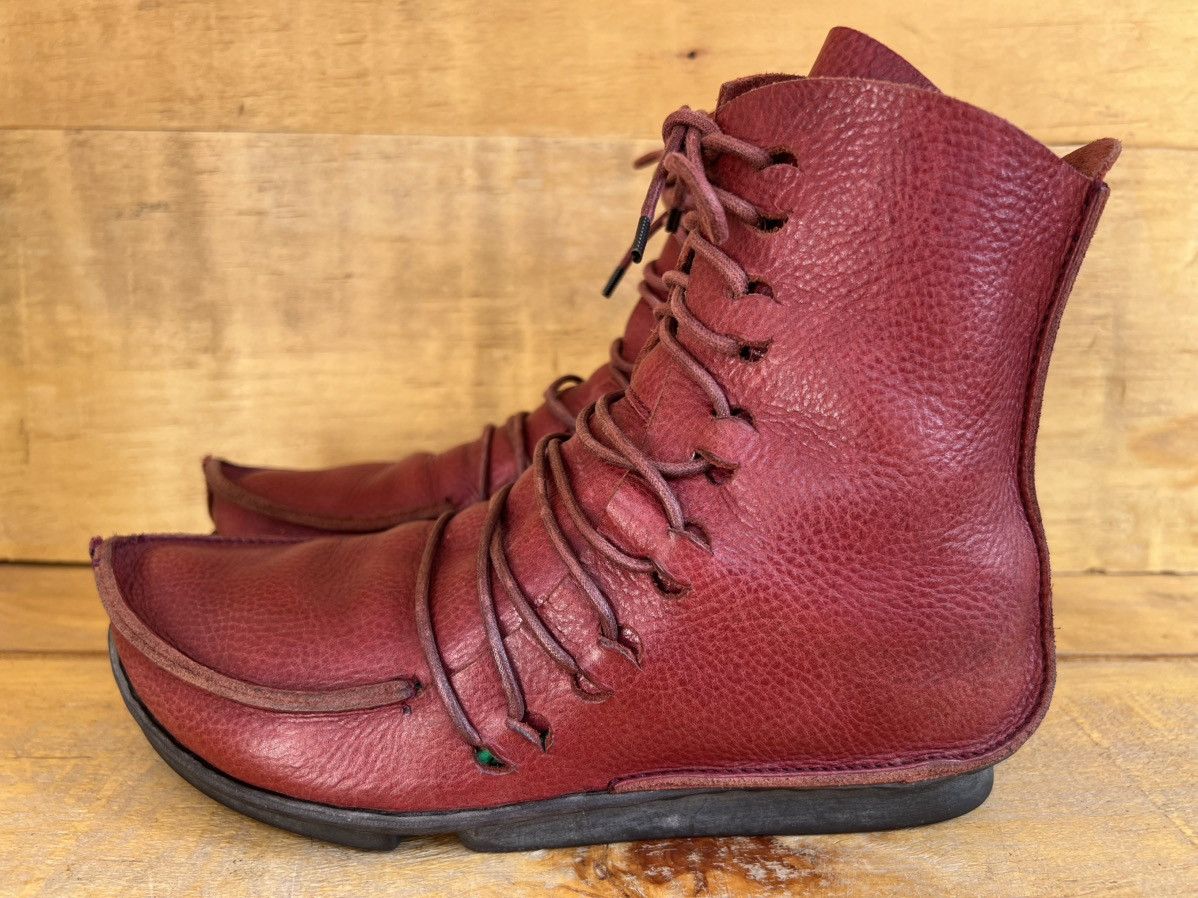 Trippen Trippen Fashion Platform Medival Comfort Leather Red Chunky Size US 7 / IT 37 - 1 Thumbnail