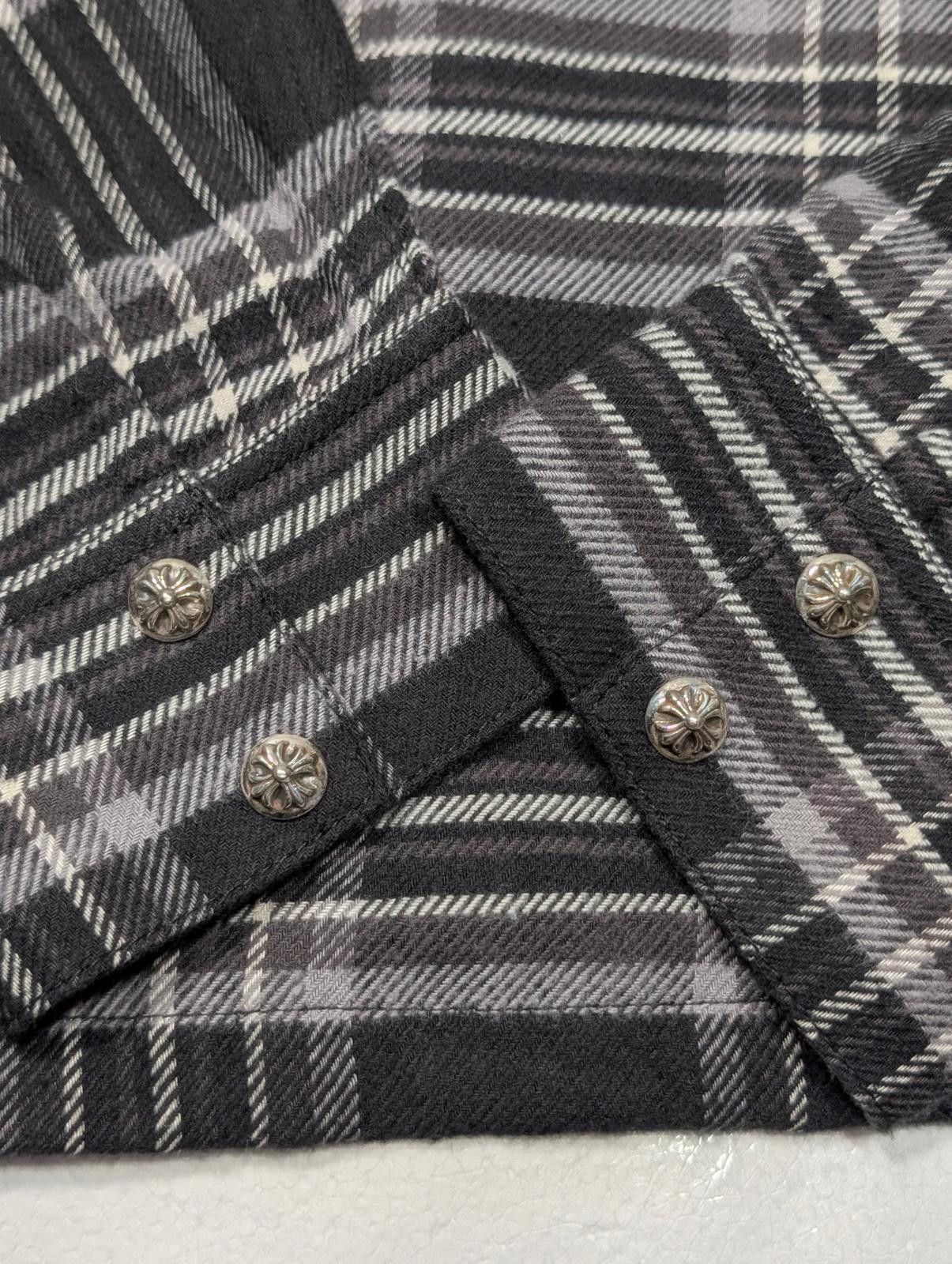 Chrome Hearts Work Dog Flannel Plaid Shirt Size ONE SIZE - 4 Thumbnail