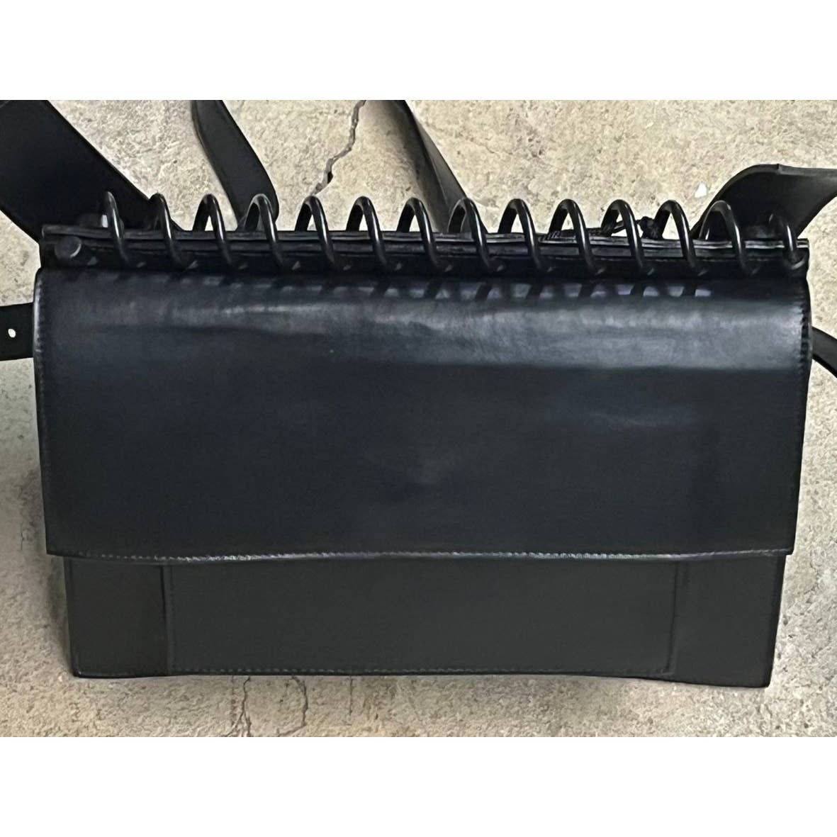 Other Atribut Handcrafted Black Leather Bag Detachable Strap Size ONE SIZE - 8 Thumbnail