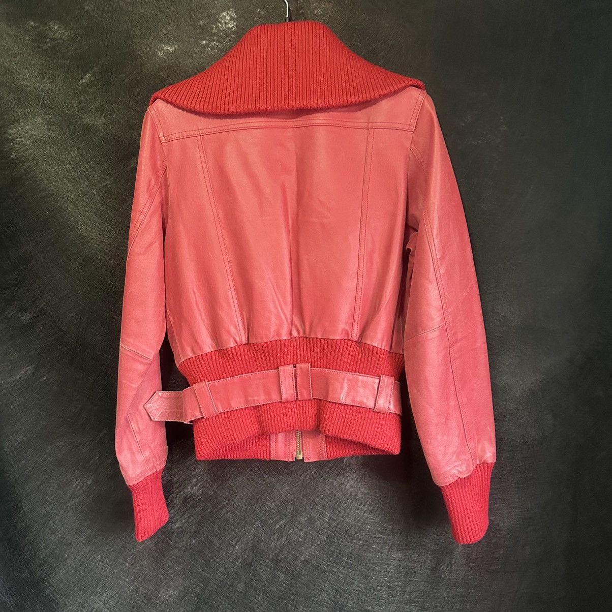 Other Red Leather Jacket Avant Garde Size XS / US 0-2 / IT 36-38 - 9 Thumbnail