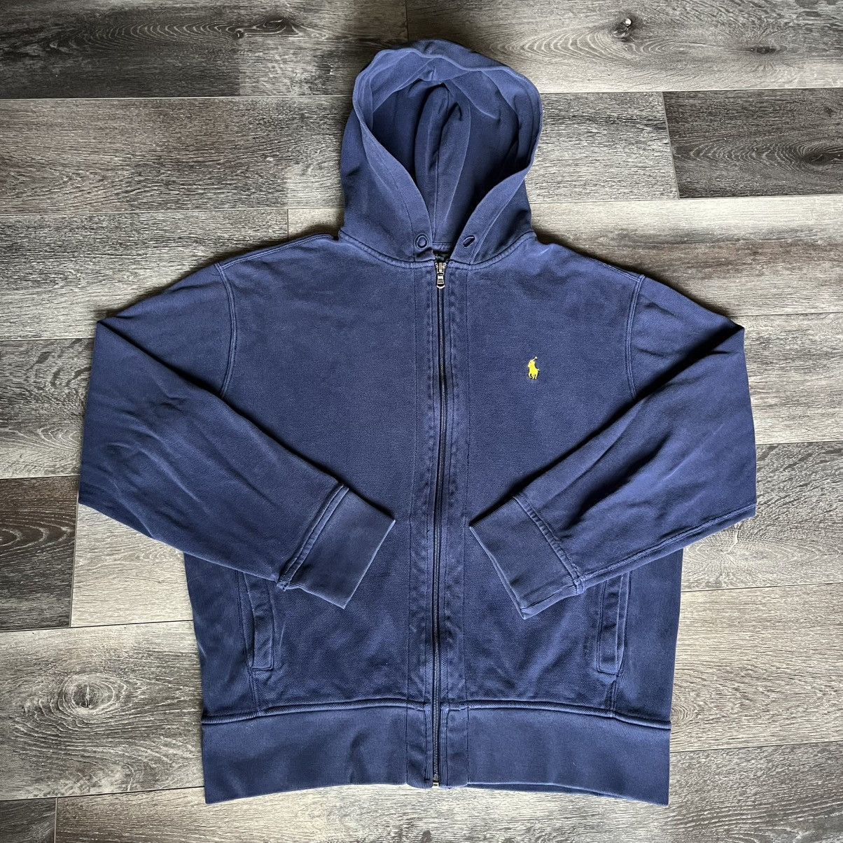 Polo Ralph Lauren Vintage 90s Polo Ralph Lauren Basic Logo Rugged Zip Hoodie Size US L / EU 52-54 / 3 - 1 Thumbnail