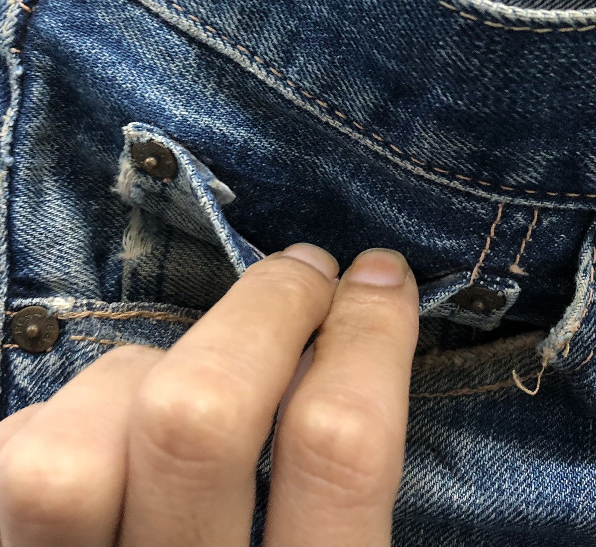 FOB Factory Vintage FOB Factory Made In Japan Denim Pants Size US 33 - 7 Thumbnail