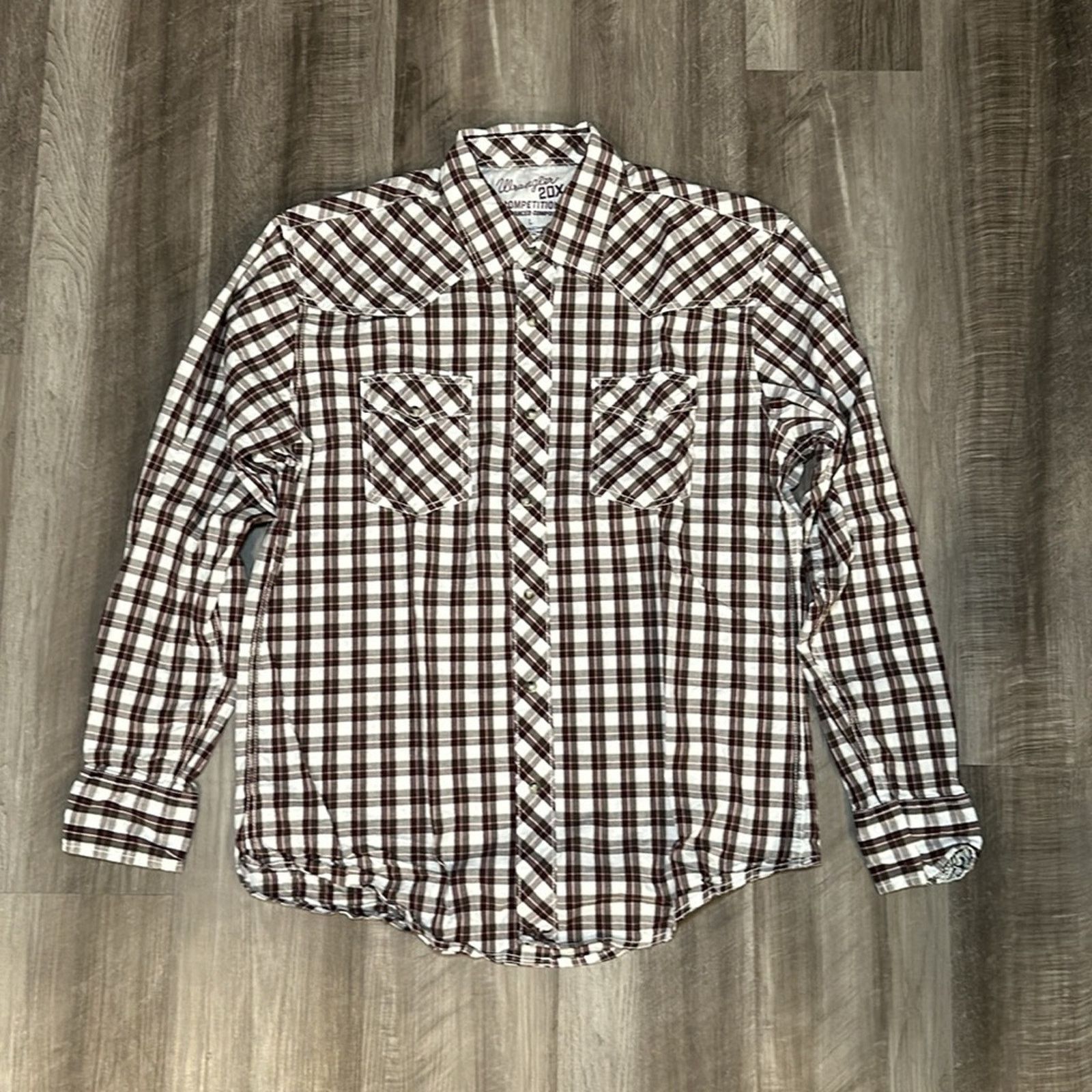 Wrangler Wrangler 20X Competition Advanced Comfort Pearl Snap - Large Size US L / EU 52-54 / 3 - 2 Thumbnail