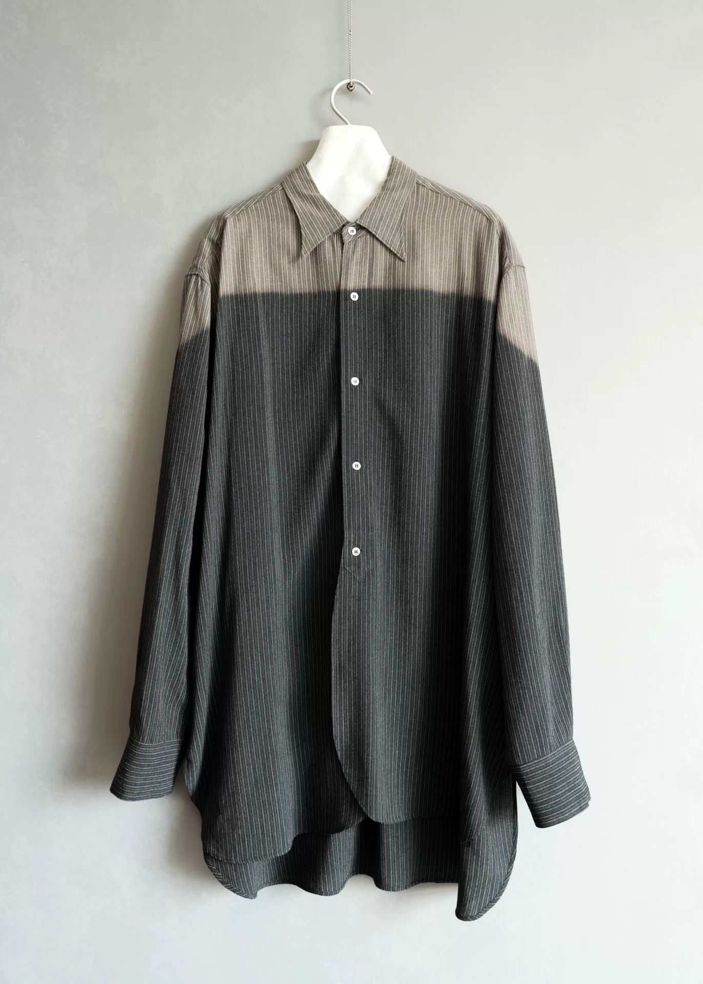 Yohji Yamamoto Yohji Yamamoto 96AW Stripe Faded Shirt Size US M / EU 48-50 / 2 - 1 Thumbnail