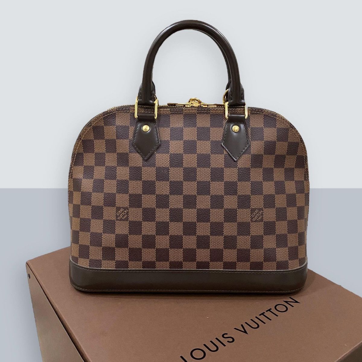 Louis Vuitton Authentic Louis Vuitton Damier Ebene Alma PM Size ONE SIZE - 2 Thumbnail