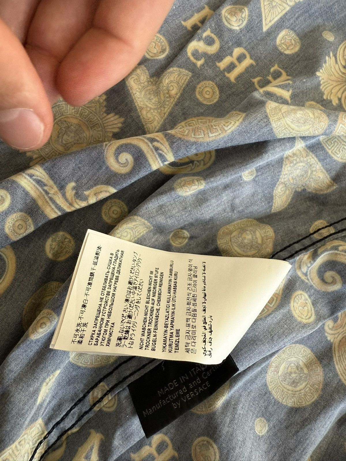 Versace Versace Style Baroque Shirt – Size 40 (Unisex) Size US XXS / EU 40 - 7 Thumbnail