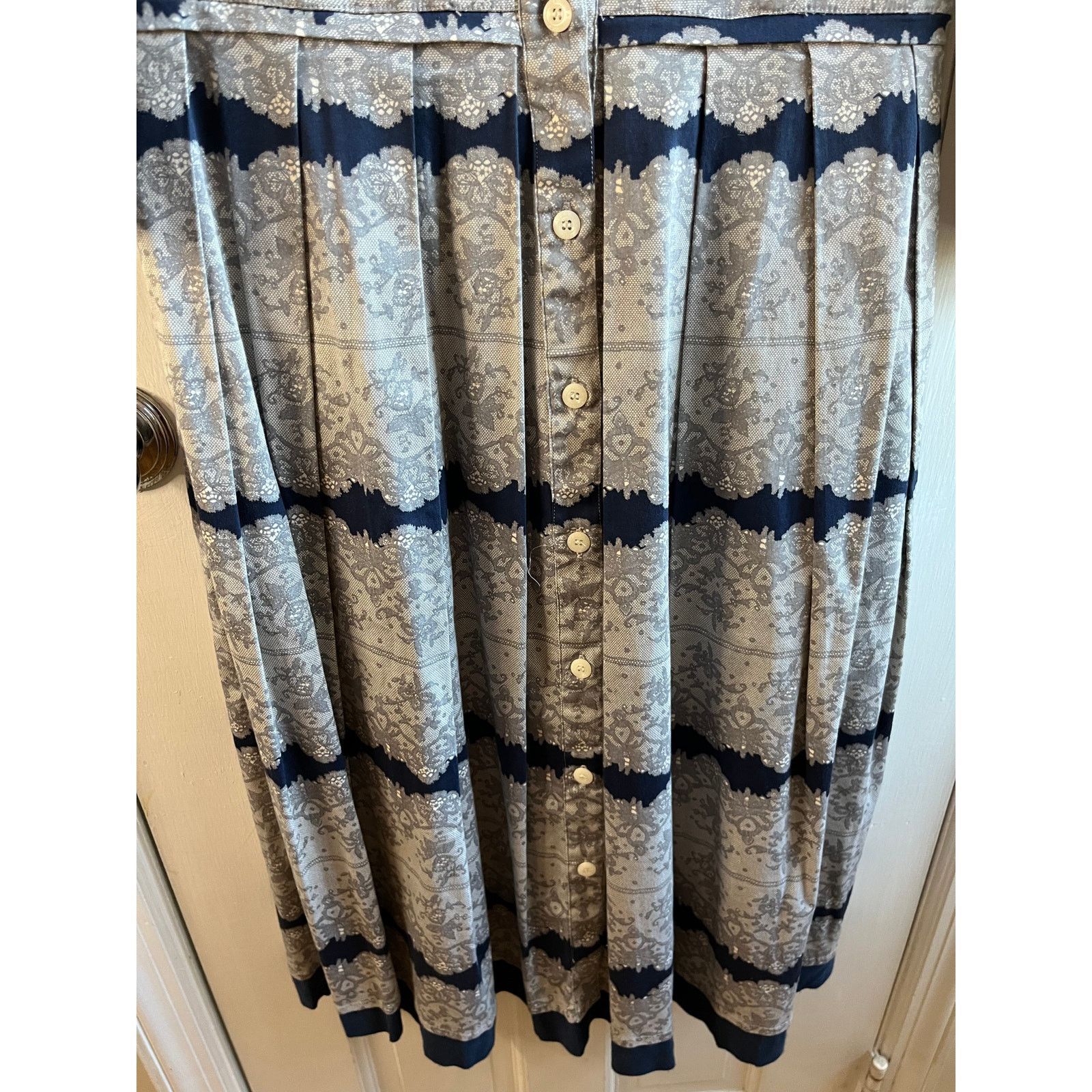 Samantha Sung amantha Sung Audrey Shirt Dress | Lace Batik Print | Sz 4 Size S / US 4 / IT 40 - 7 Thumbnail
